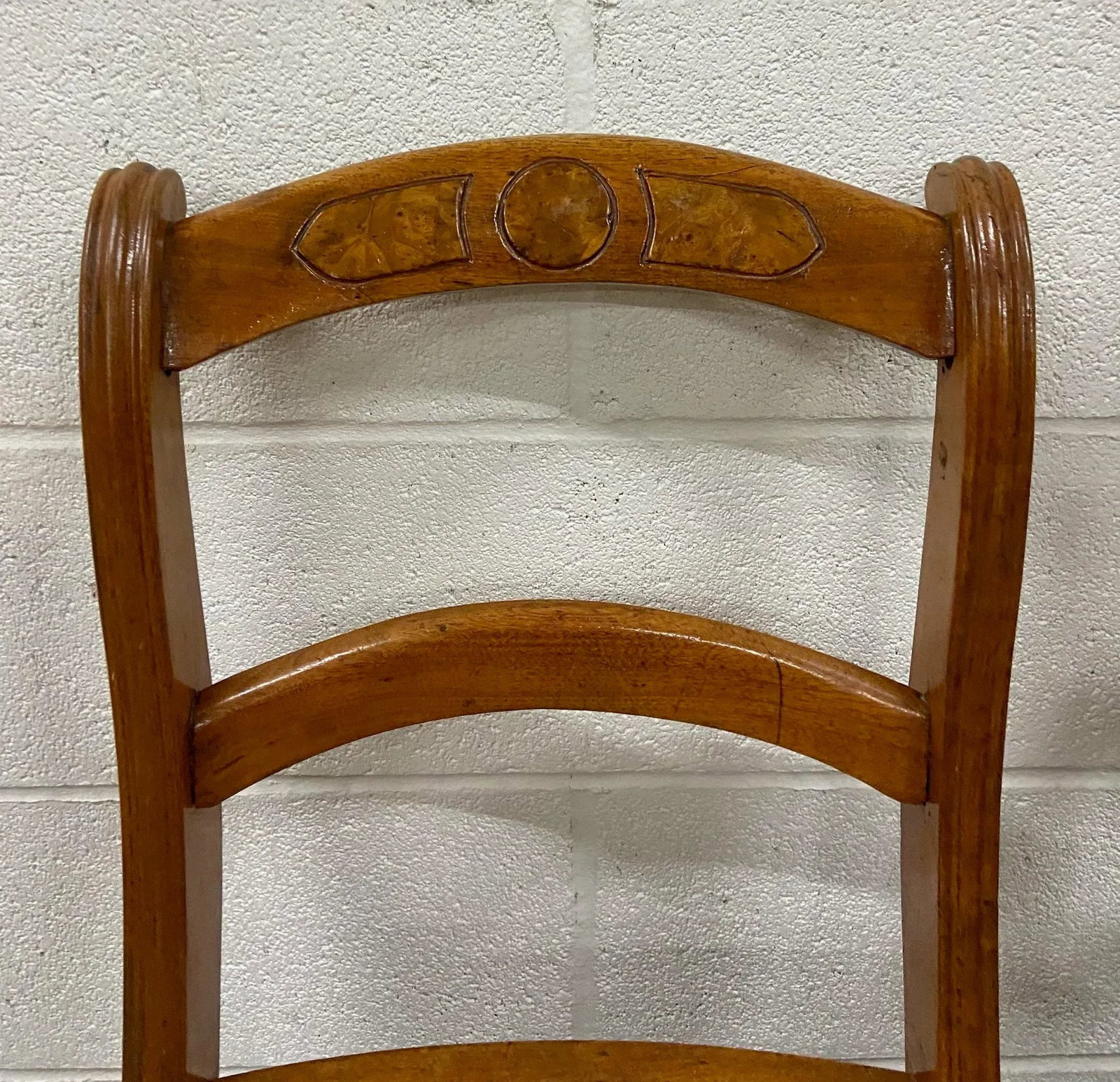 Antique Victorian Eastlake Style Ladderback Cane Dining Occasional Chairs - Pair - 6