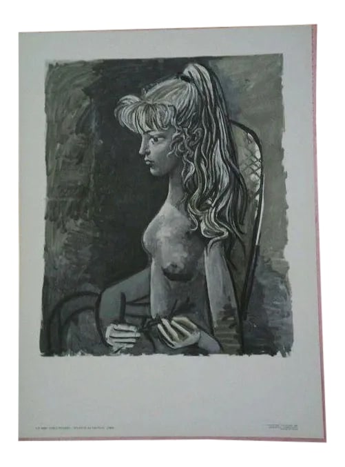 Pablo Picasso 1980 French "Sylvette Au Fauteuil" Black & White Lithographs - Set of 105 Pieces: Picasso Lot consist of 105 Pieces in Total of the Same Print "Sylvette Au Fauteuil" Also known as "Girl With The Ponytail" Edition: 8000 Printed in France, 1980 Publisher: Touchstone Publishers, Green