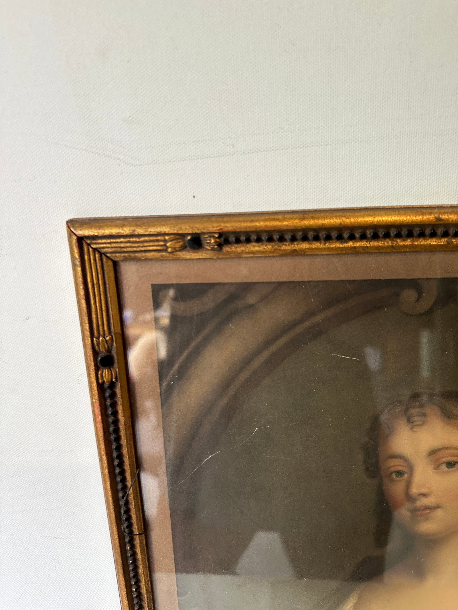 1970s La Belle Hamilton Mezzotint, Framed - 2