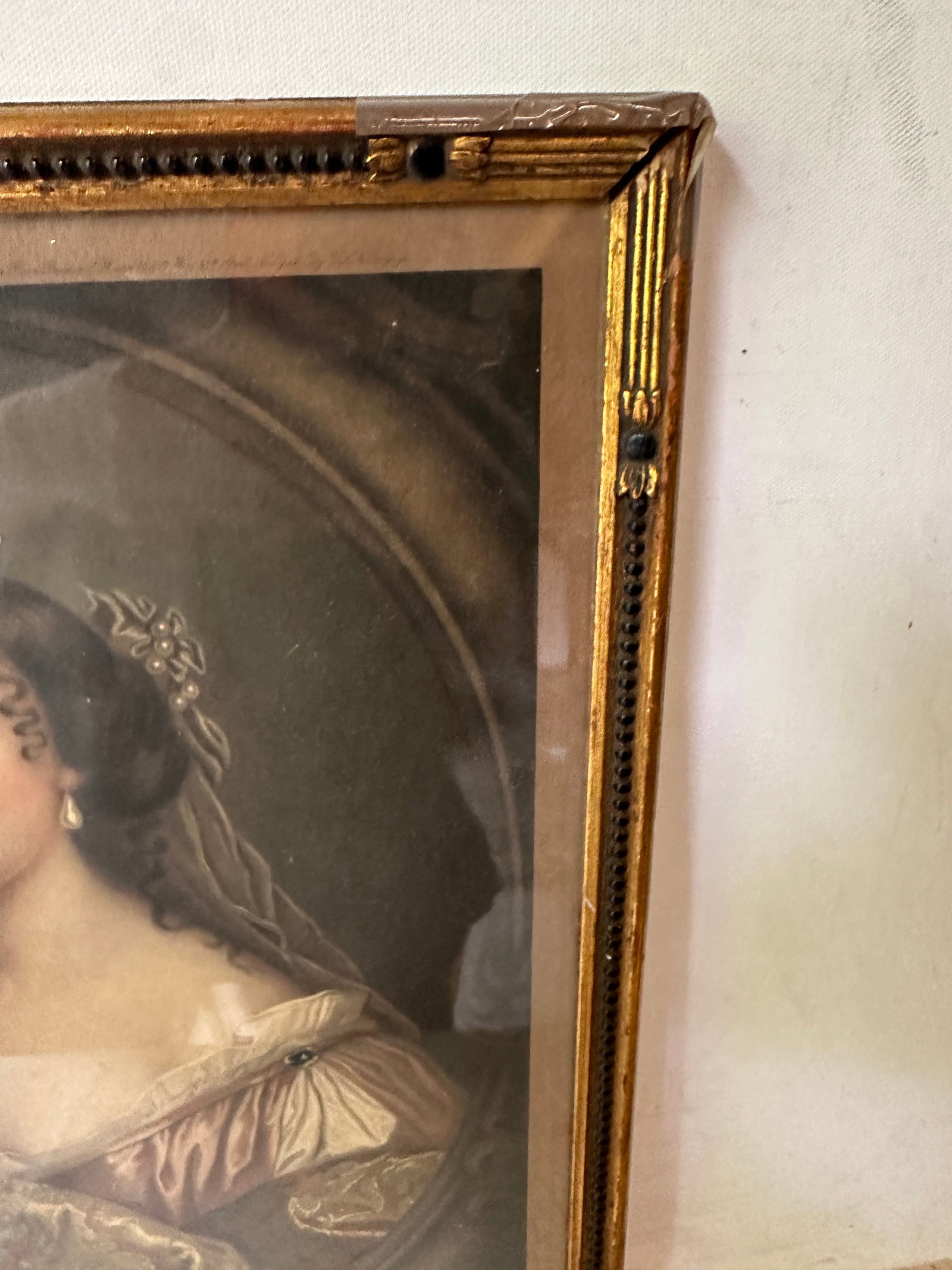 1970s La Belle Hamilton Mezzotint, Framed - 3