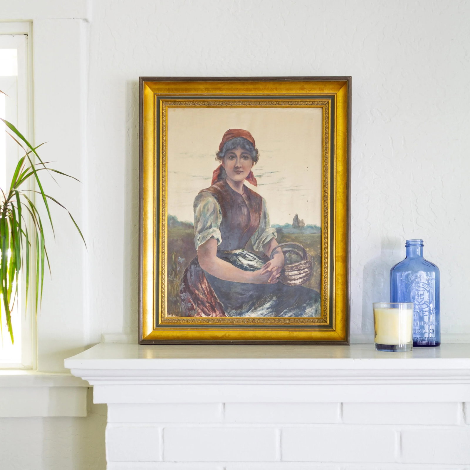 Eduard Von Grutzner Figurative Master Study Peasant Girl Genre Painting - 7