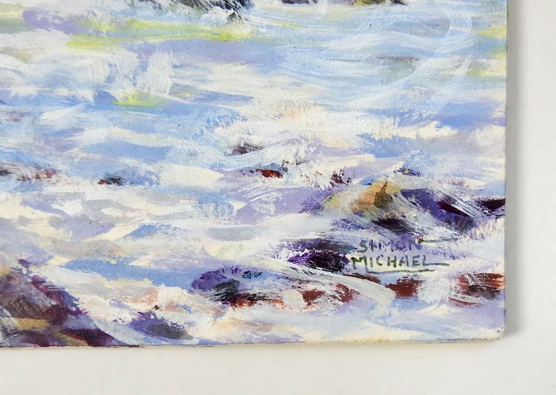 Simon Michael River Whitewater Impressionist Painting - 2