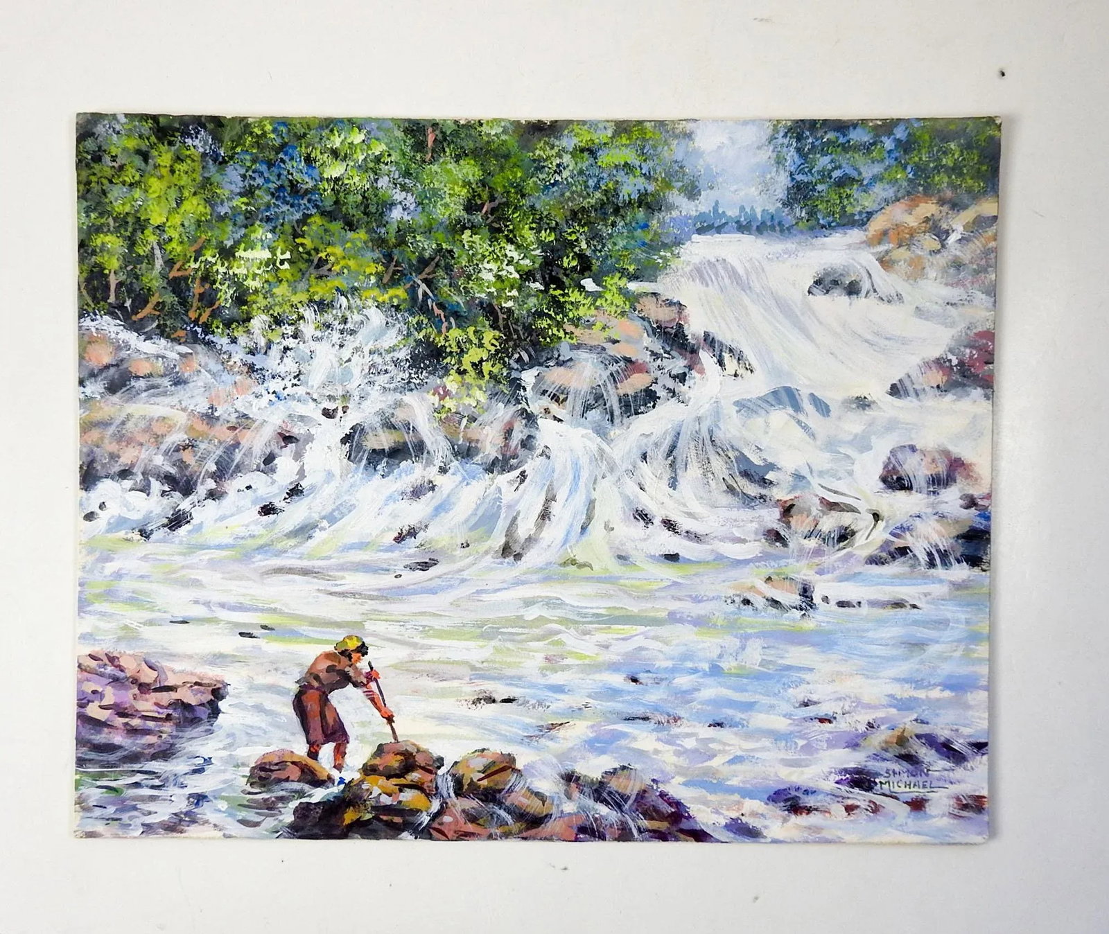 Simon Michael River Whitewater Impressionist Painting - 3