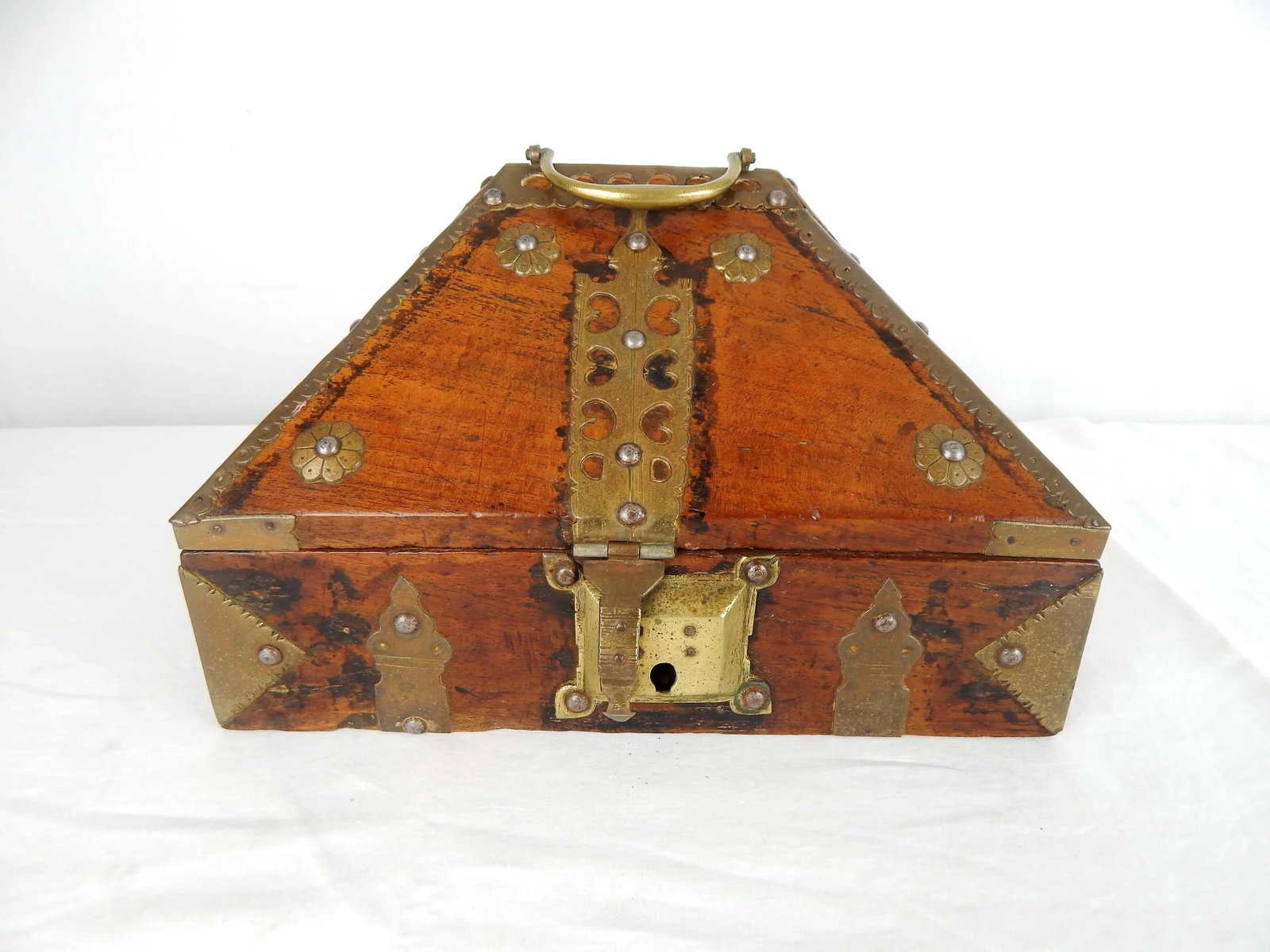Antique Kerala Indian Jewelry Box - 2
