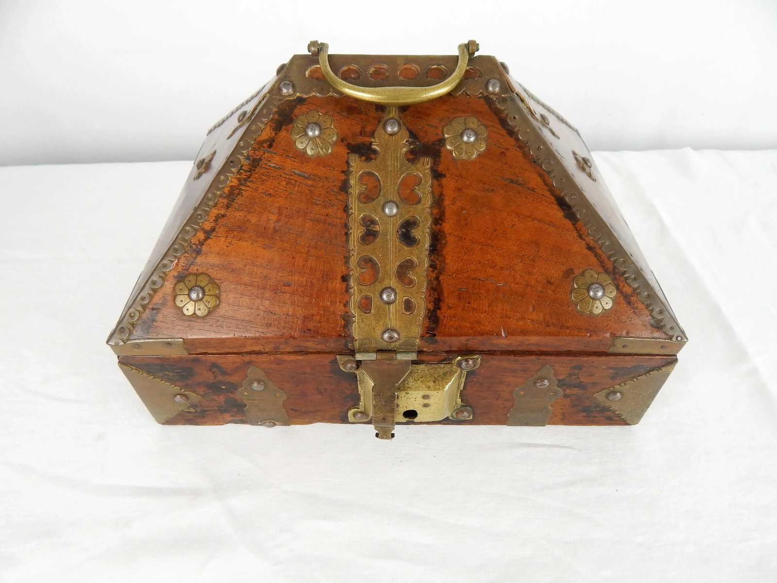 Antique Kerala Indian Jewelry Box - 3
