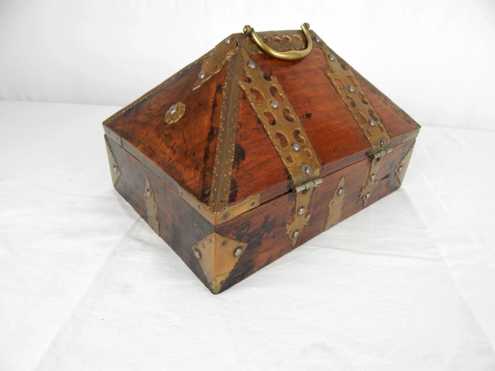Antique Kerala Indian Jewelry Box - 4