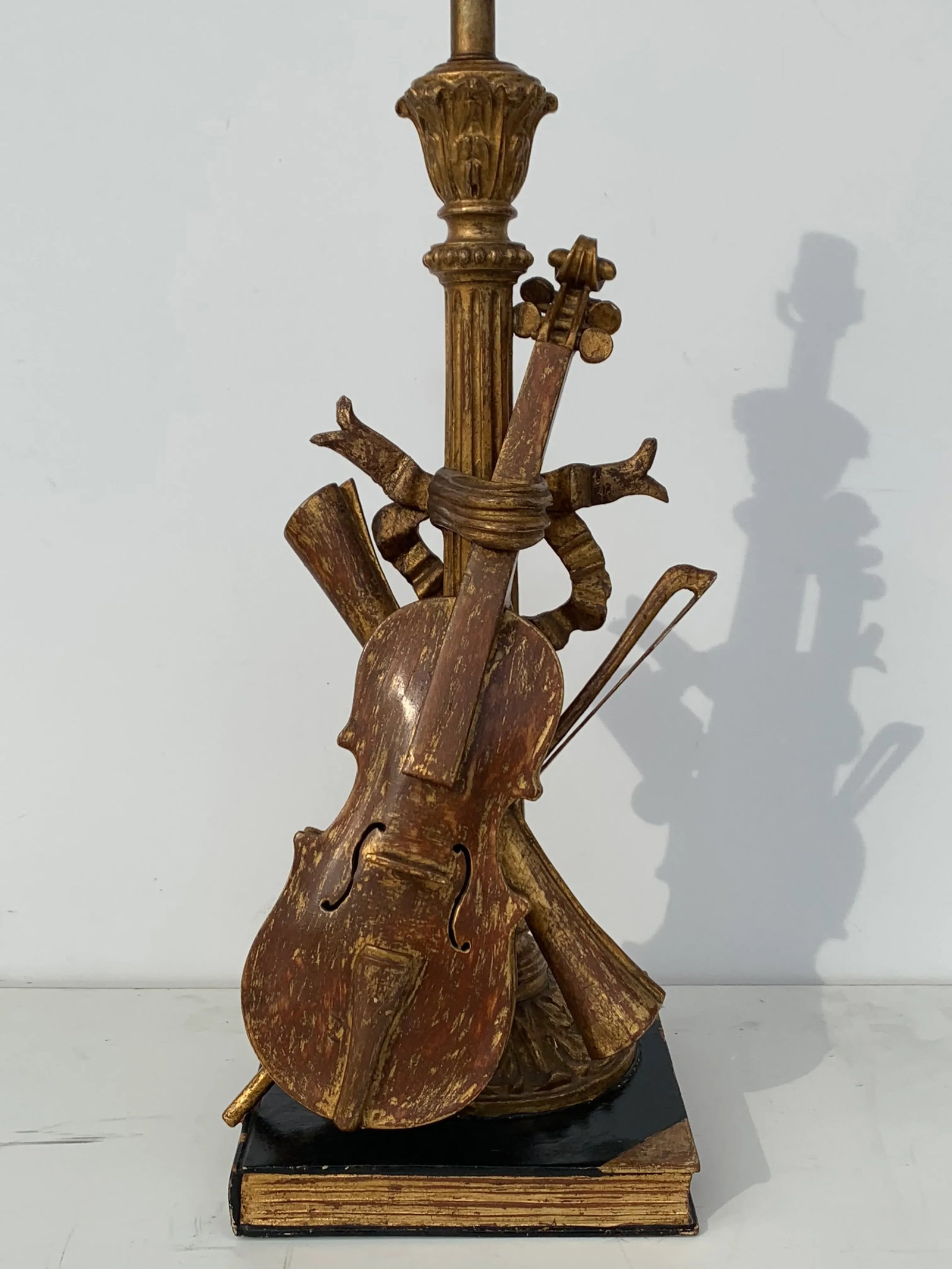 Italian Violin Musical Motif Lamps -A Pair - 3