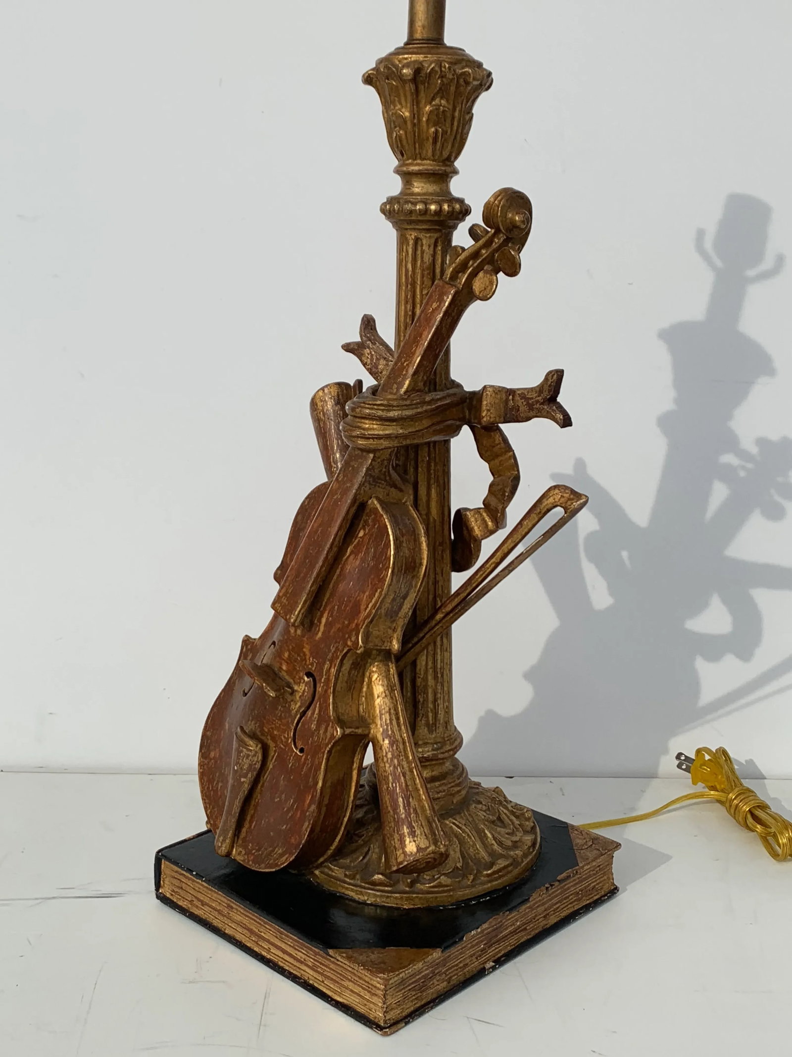Italian Violin Musical Motif Lamps -A Pair - 4