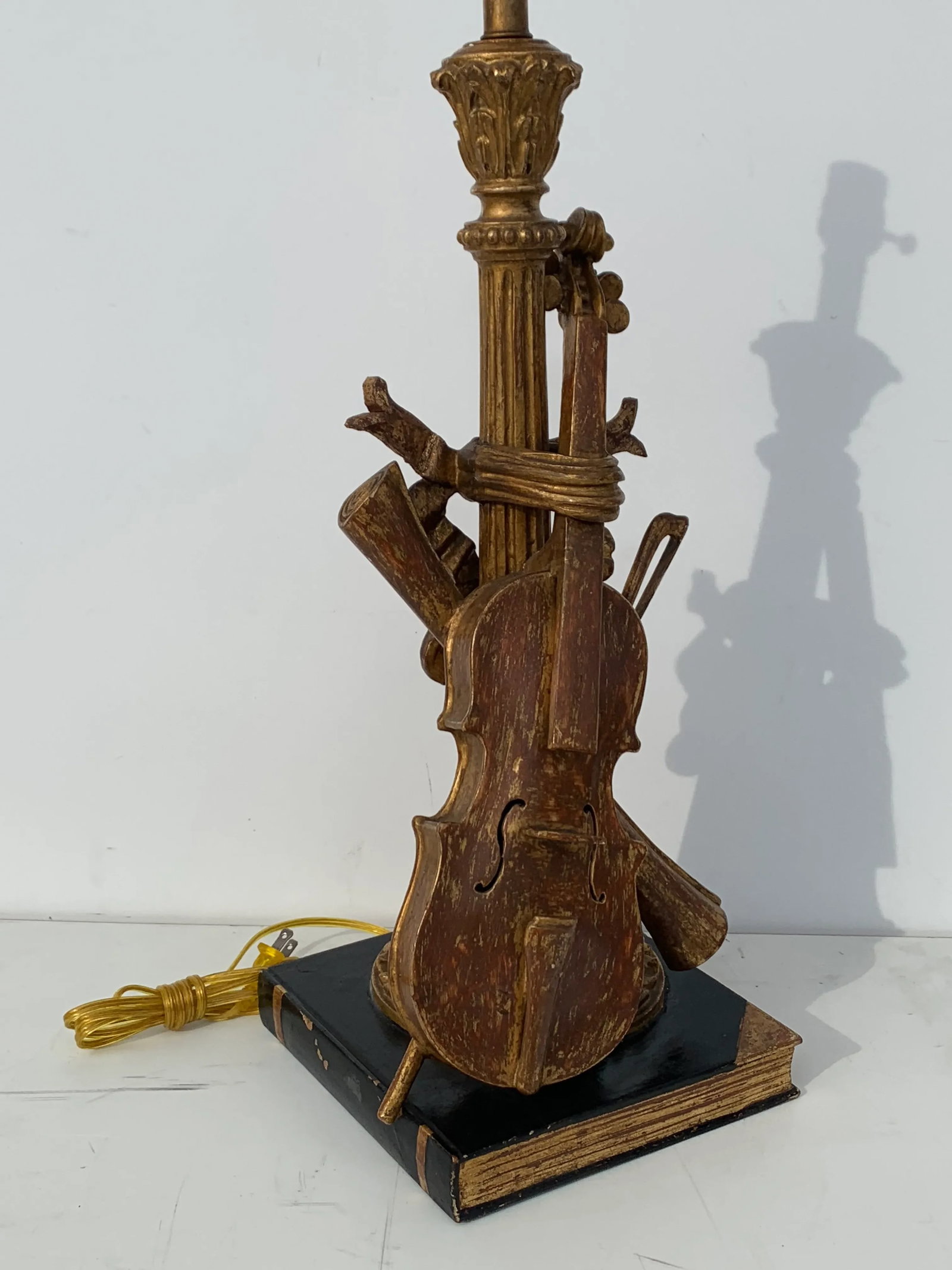 Italian Violin Musical Motif Lamps -A Pair - 6