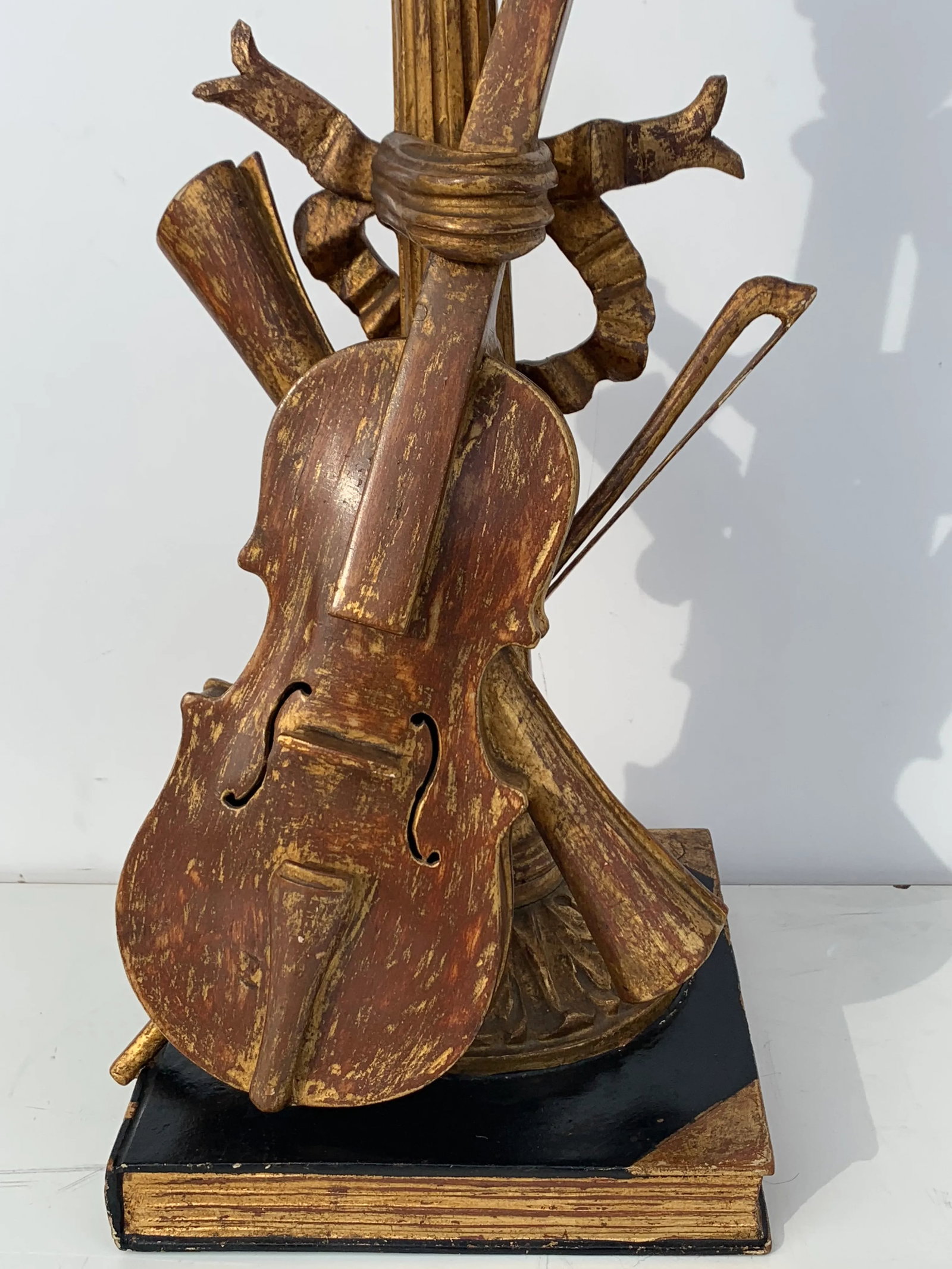 Italian Violin Musical Motif Lamps -A Pair - 7