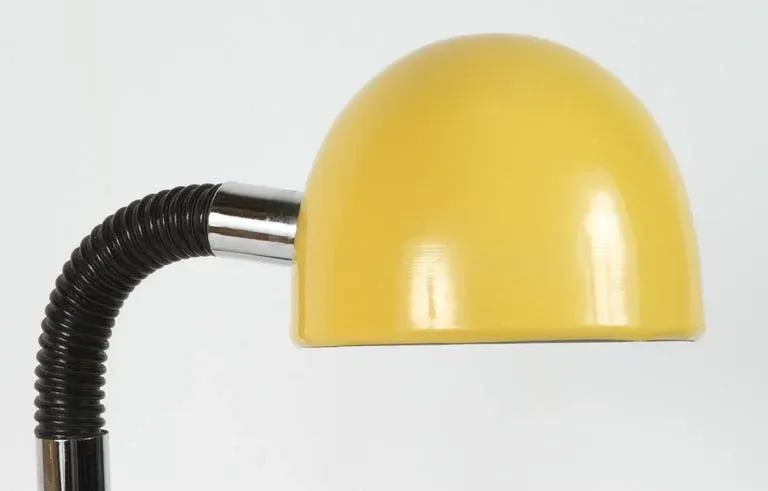 Modernist Enameled Yellow Desk Lamp - 3