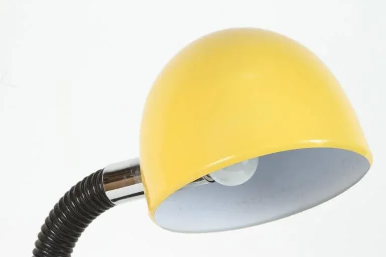 Modernist Enameled Yellow Desk Lamp - 4