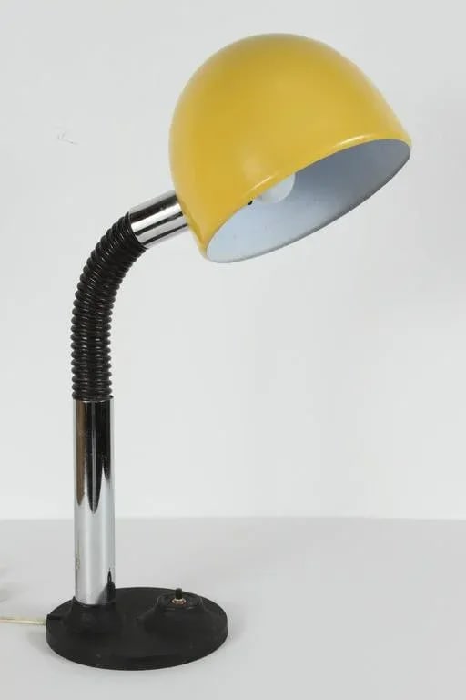 Modernist Enameled Yellow Desk Lamp - 5