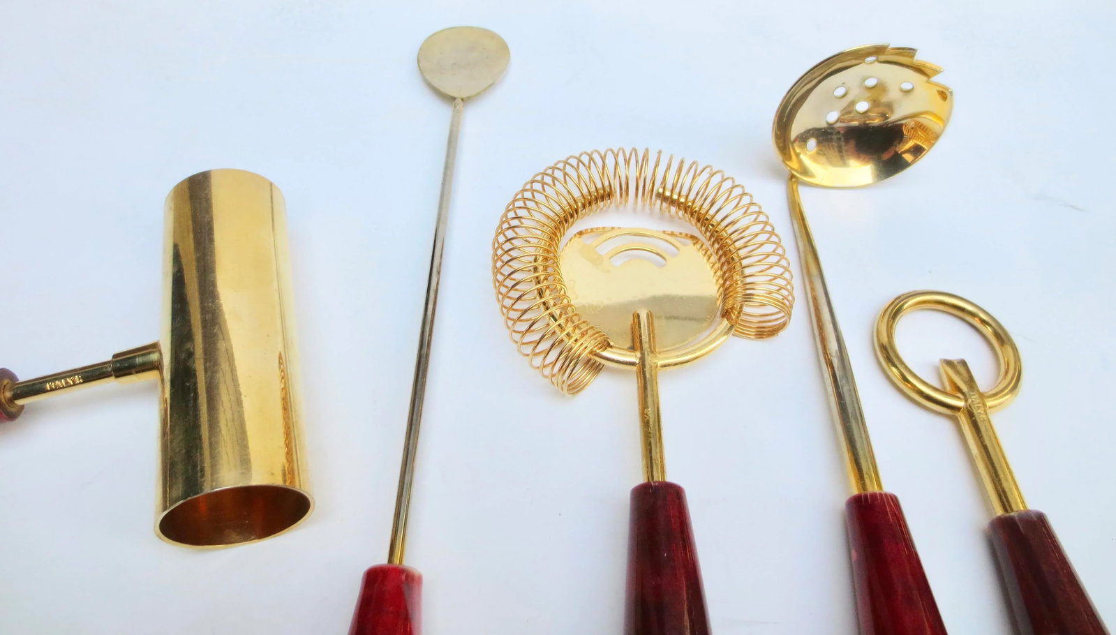 Aldo Tura Bar Tools Vintage 60s -Set of 5 - 3