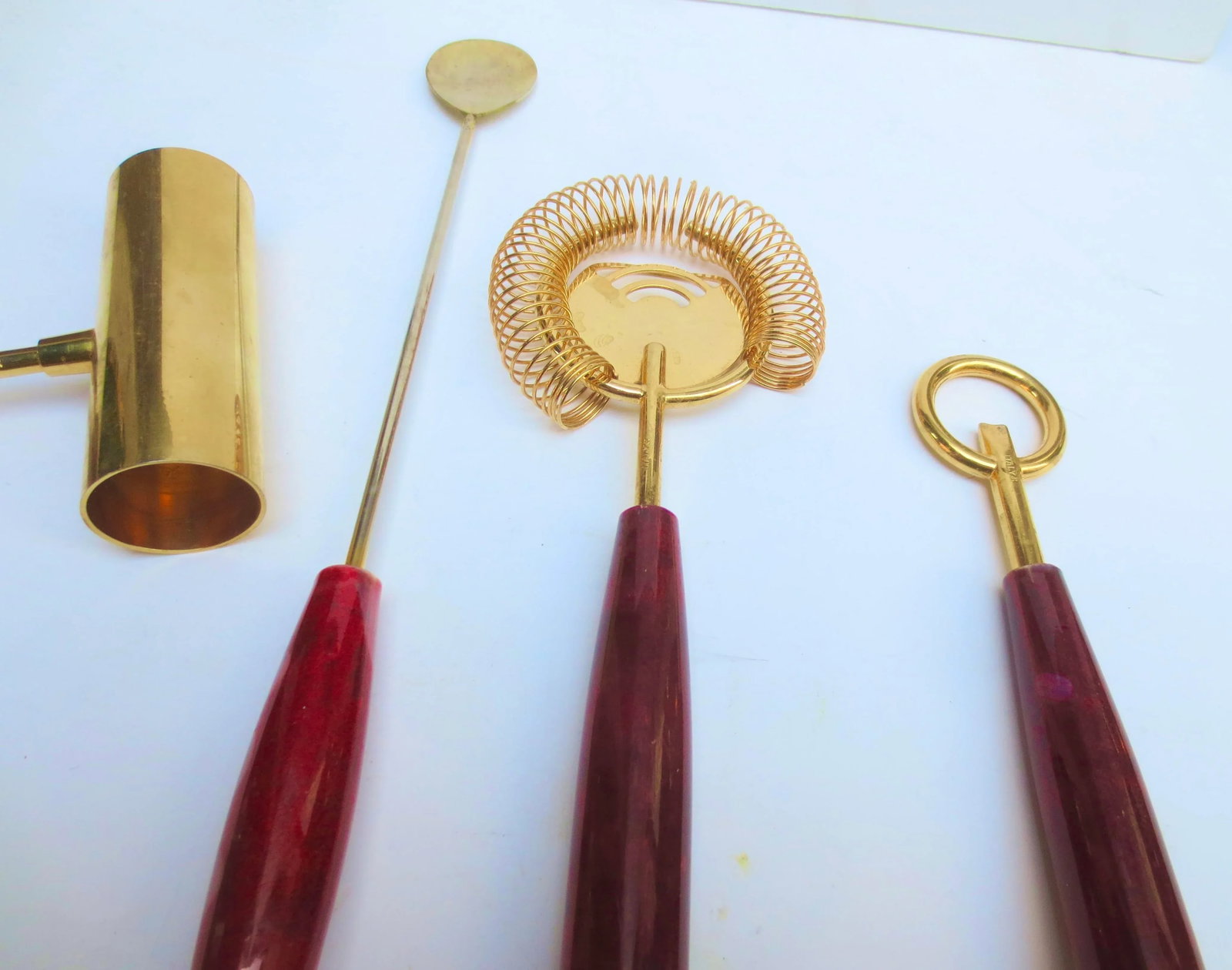 Aldo Tura Bar Tools Vintage 60s -Set of 5 - 4