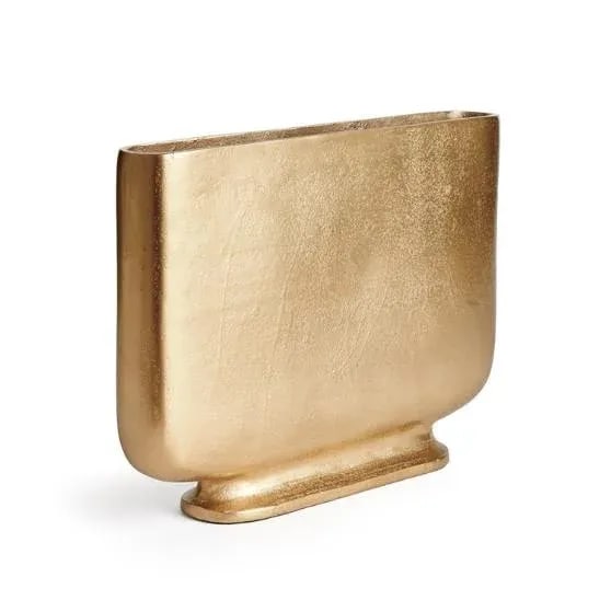 Large Gold Pendleton Metal Vase - 3