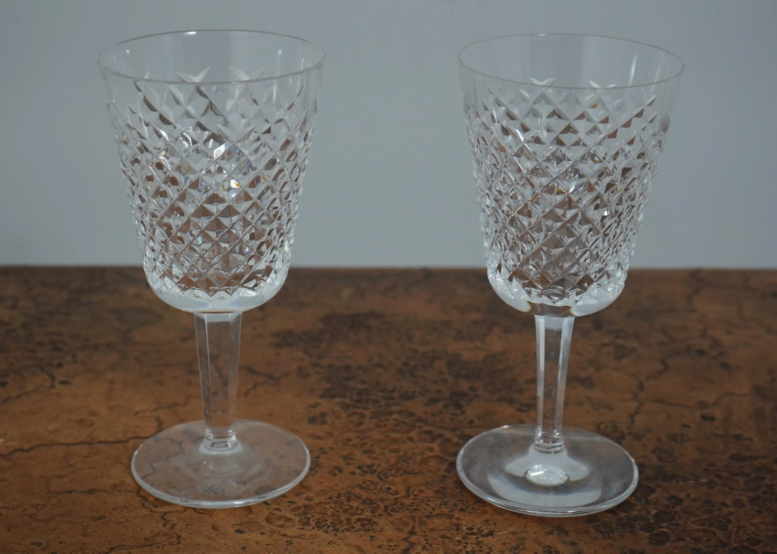 Set of 7 Waterford Alana 7 Inch Cut Crystal Wine Glasses - 2