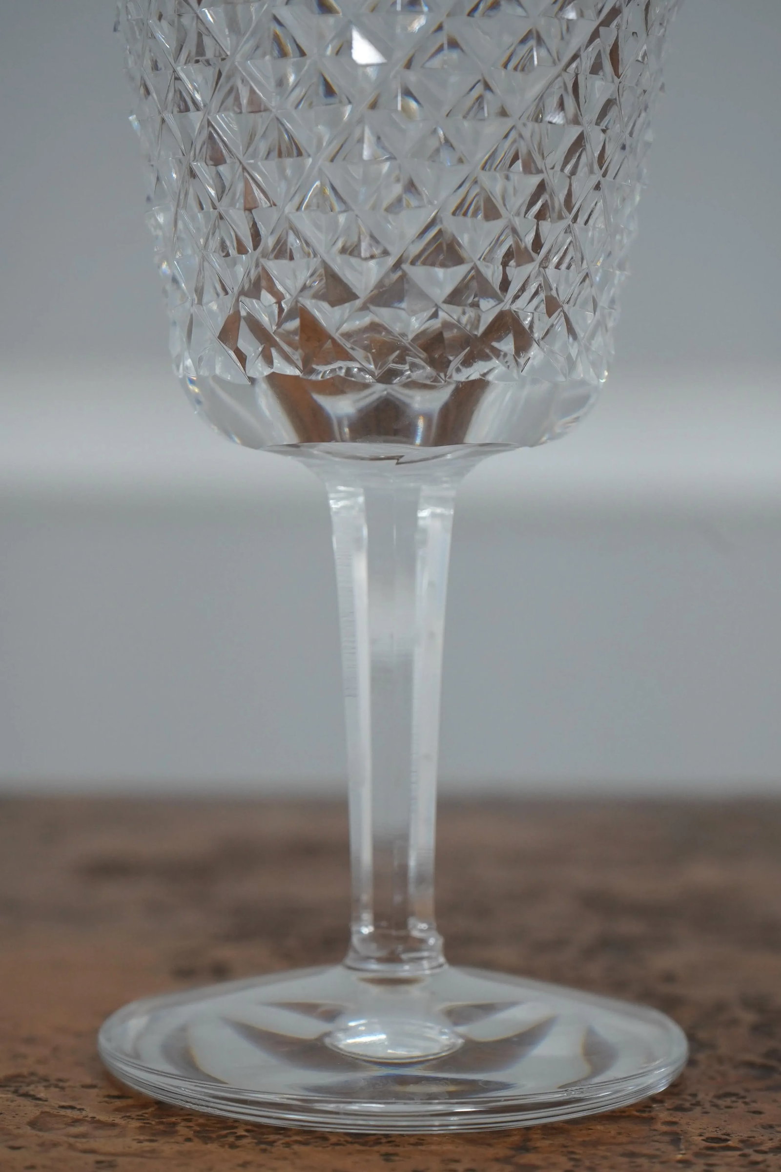 Set of 7 Waterford Alana 7 Inch Cut Crystal Wine Glasses - 7