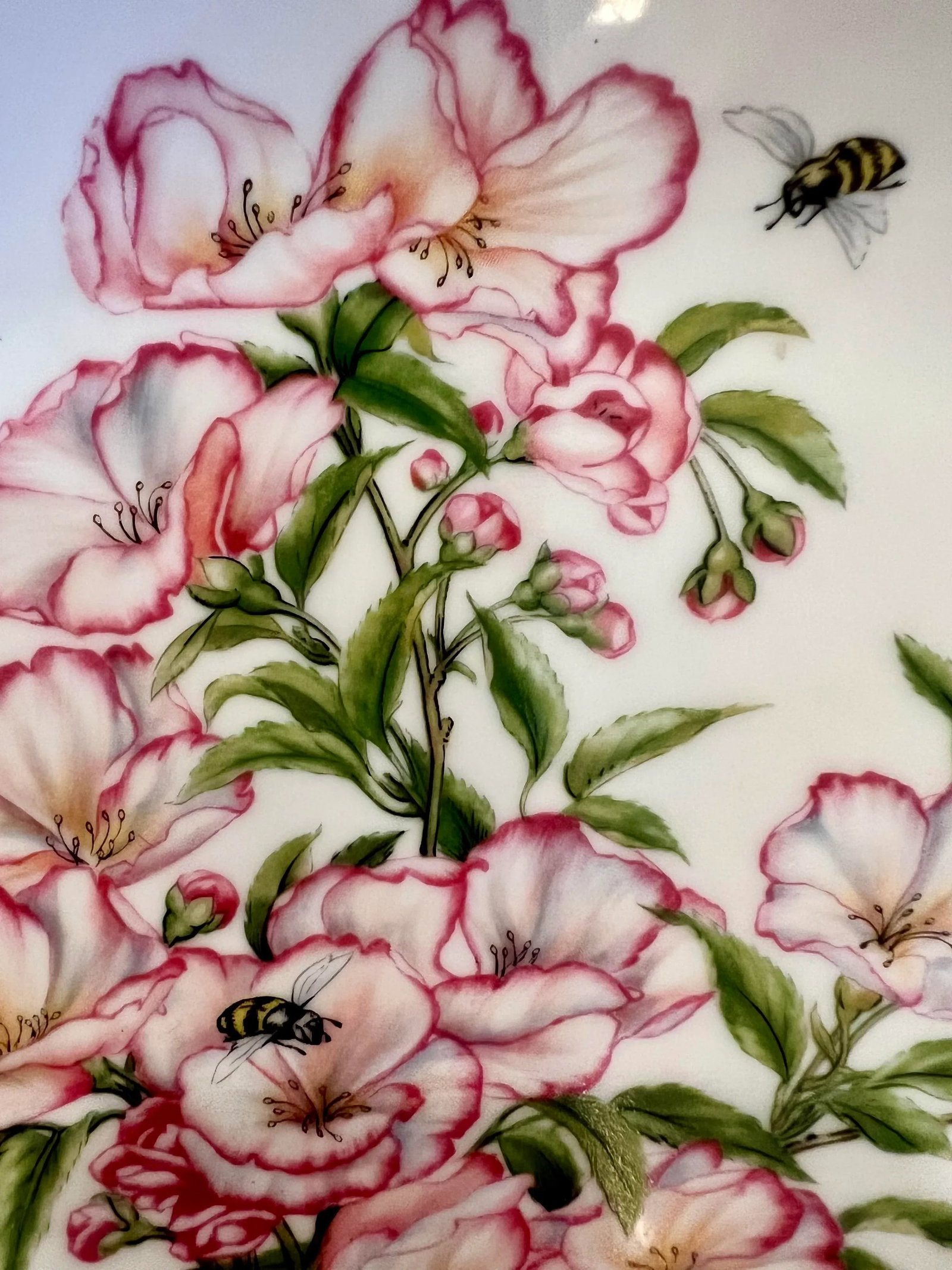 Vintage Chinoiserie "Blossoms of the Japanese Year" Set of Three - 6