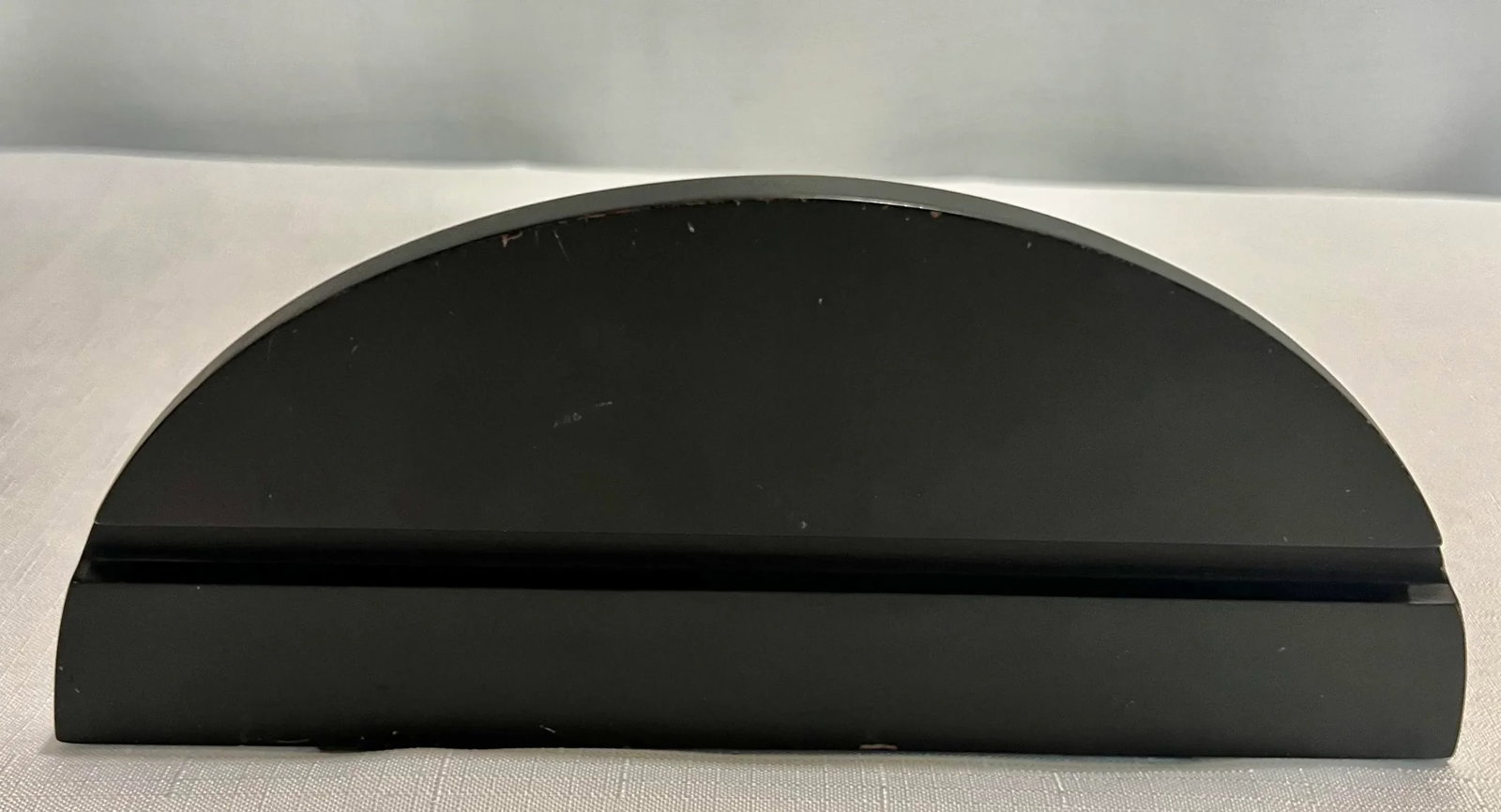 Vintage Hollywood Regency Solid Brass & Ebonized Wall Bracket Shelf - 5