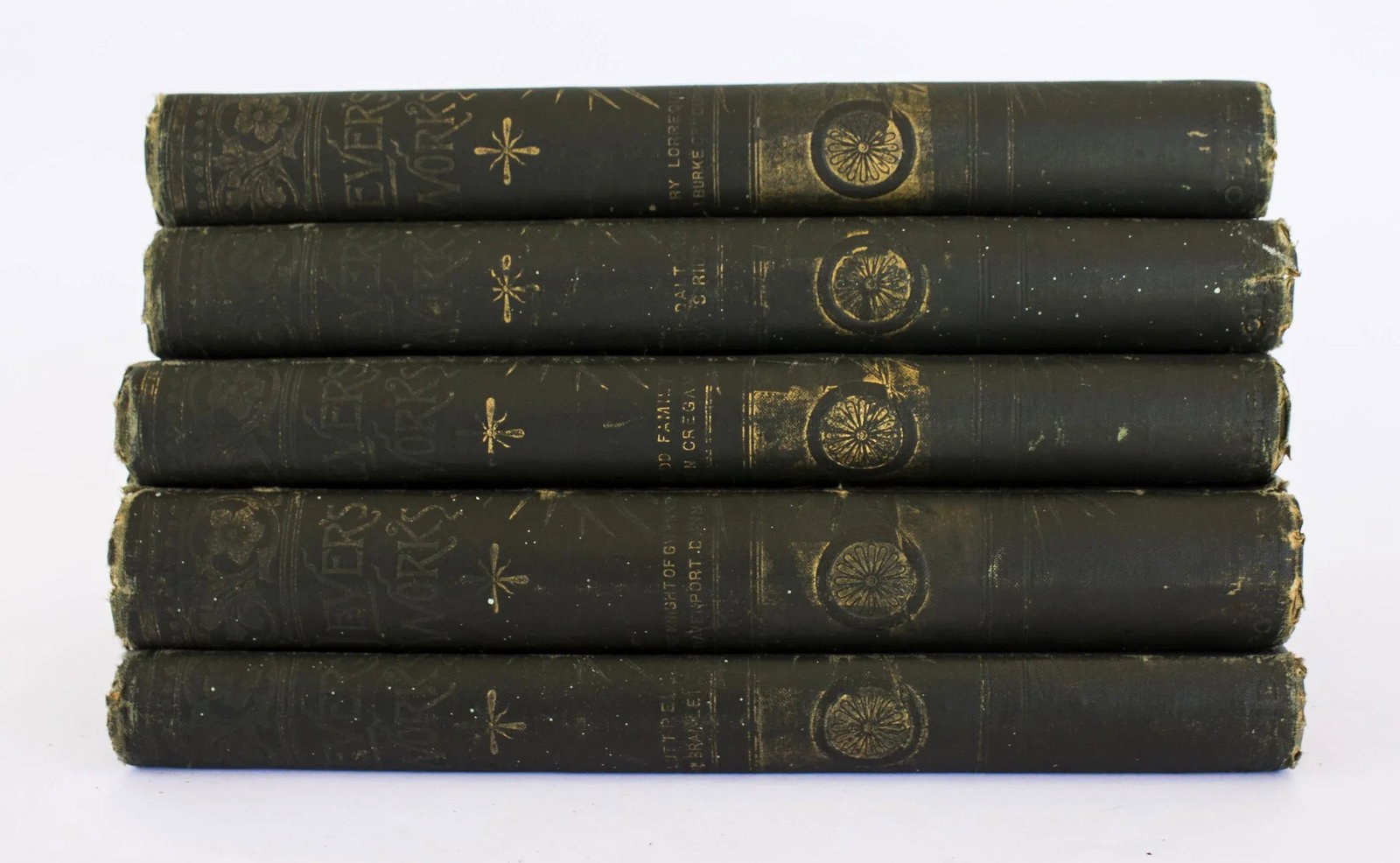 Antiquarian Book Set Lever's Works - Five Volumes - 3