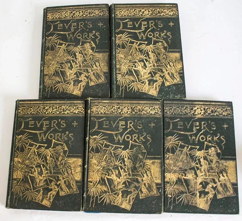 Antiquarian Book Set Lever's Works - Five Volumes - 4