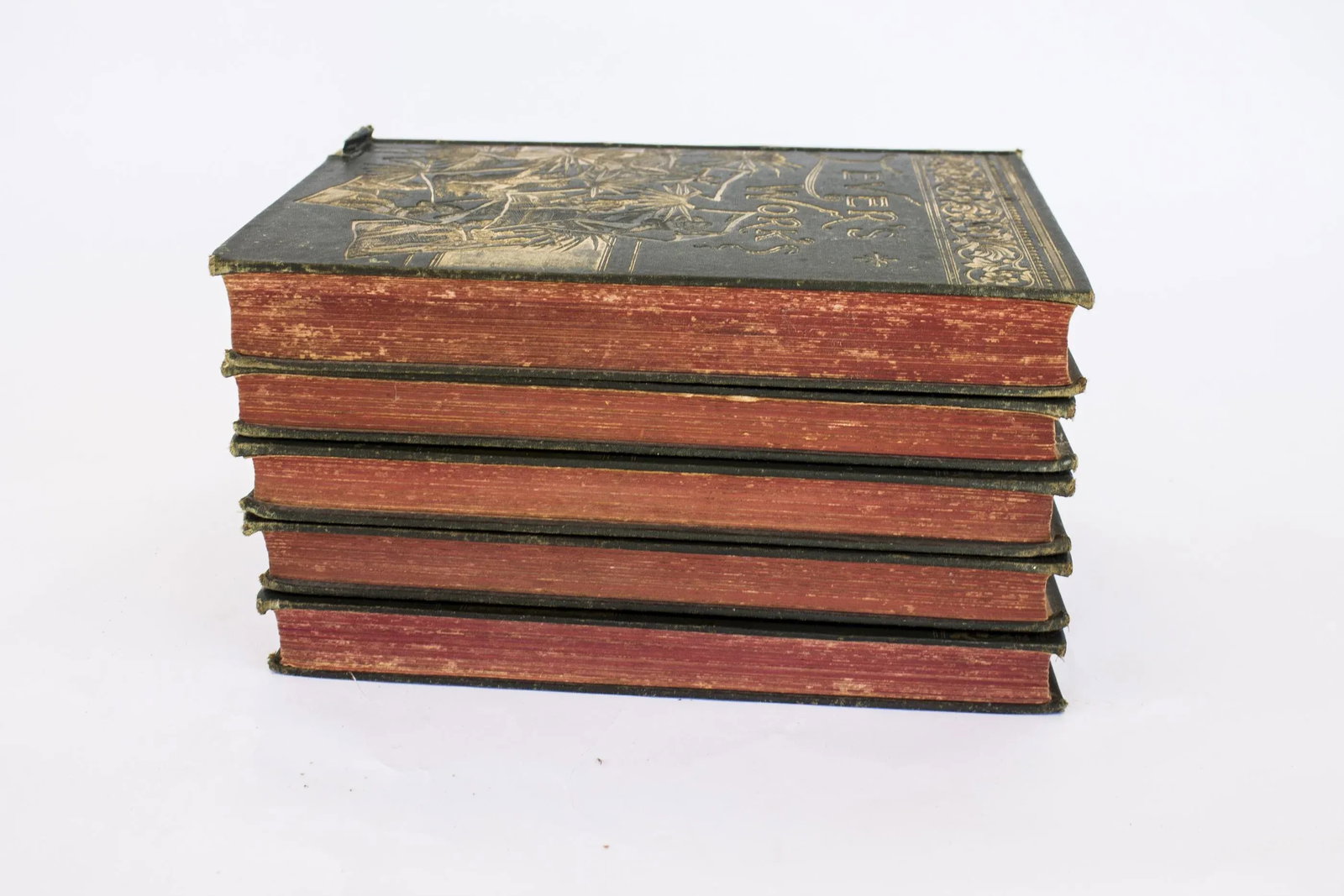 Antiquarian Book Set Lever's Works - Five Volumes - 5