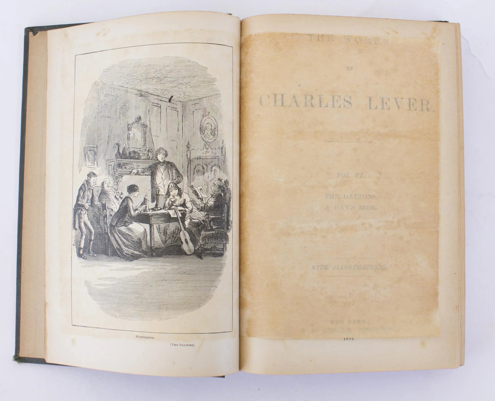 Antiquarian Book Set Lever's Works - Five Volumes - 8