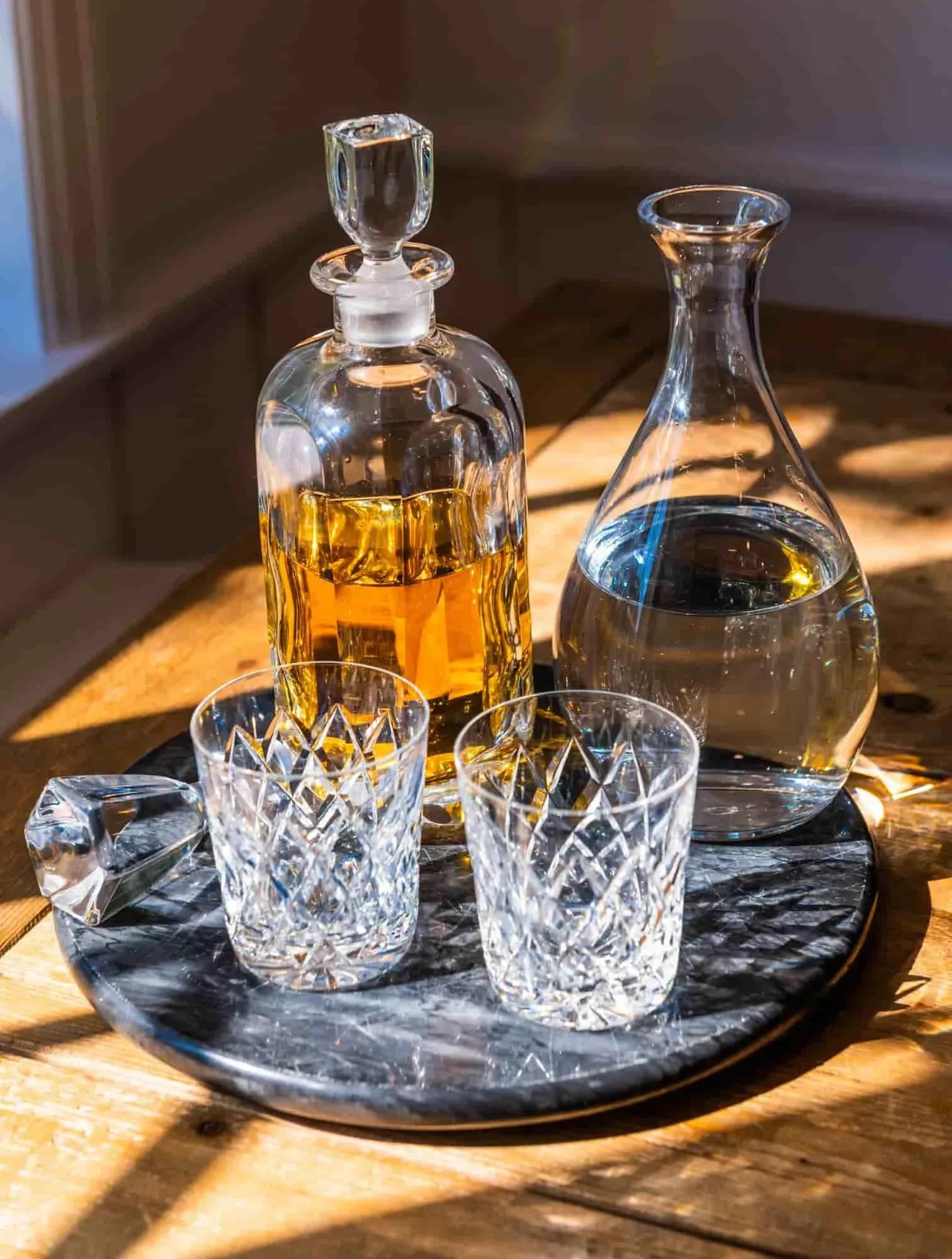Vintage Orrefors Heavy Cut Crystal Decanter - 2