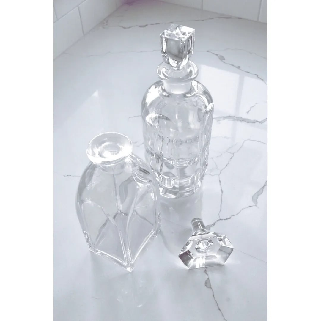 Vintage Orrefors Heavy Cut Crystal Decanter - 3