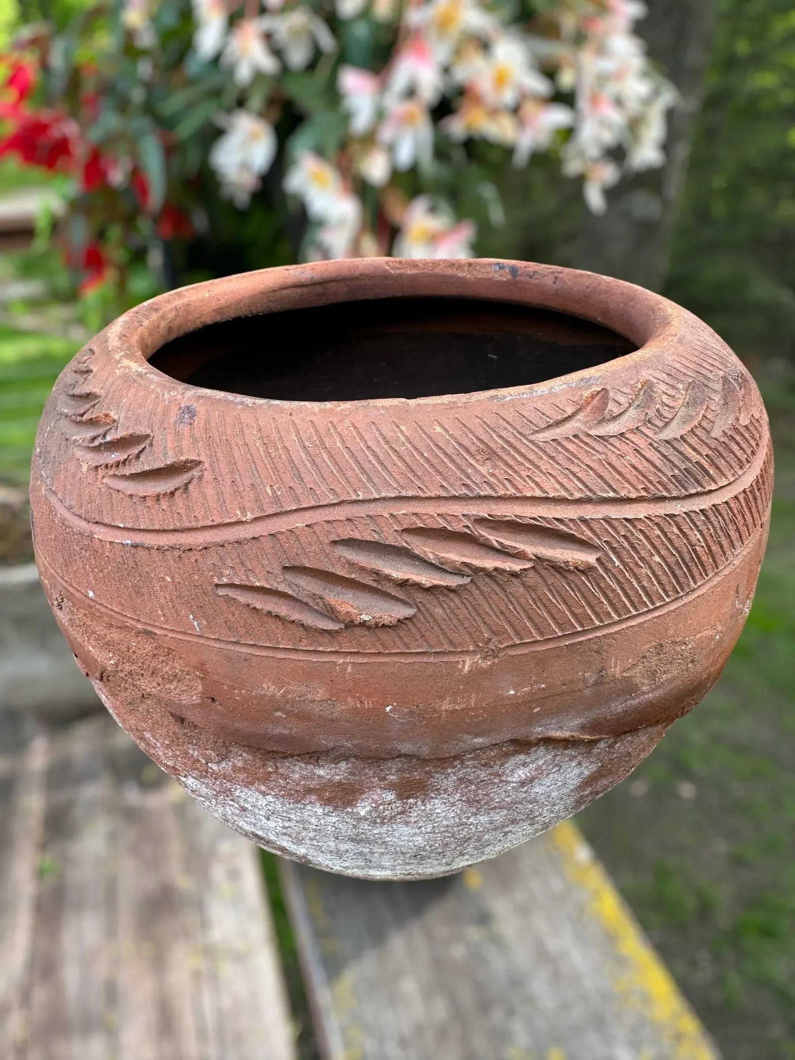 Vintage Terracotta Hand Thrown Planter - 5
