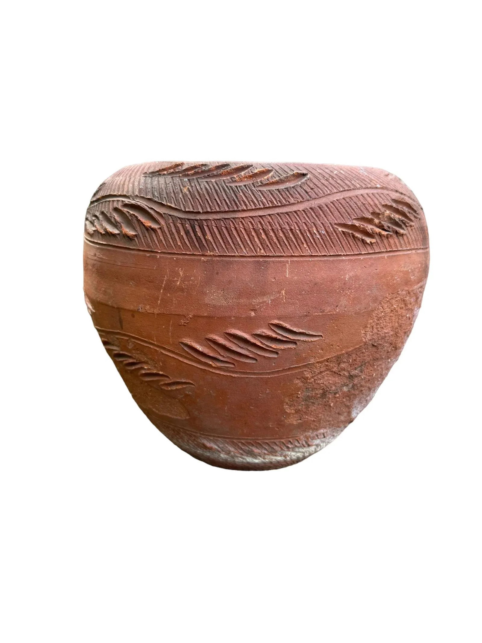 Vintage Terracotta Hand Thrown Planter - 7