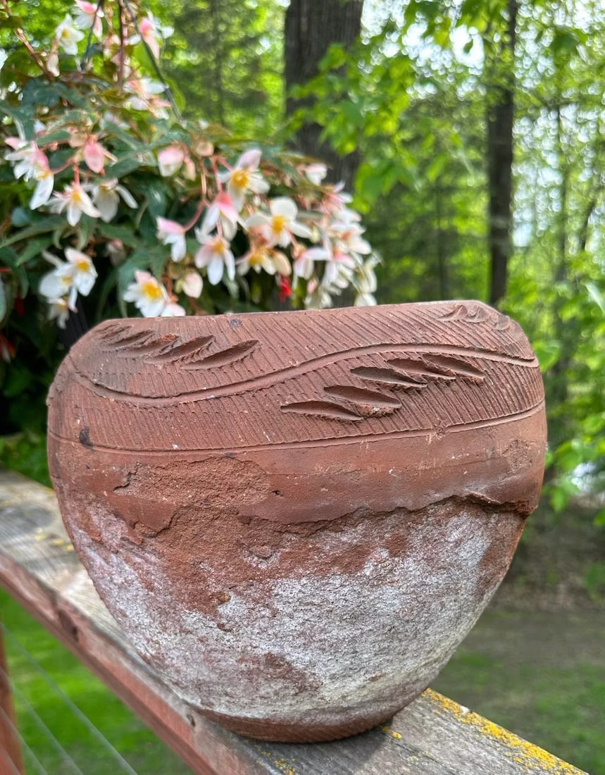 Vintage Terracotta Hand Thrown Planter - 8