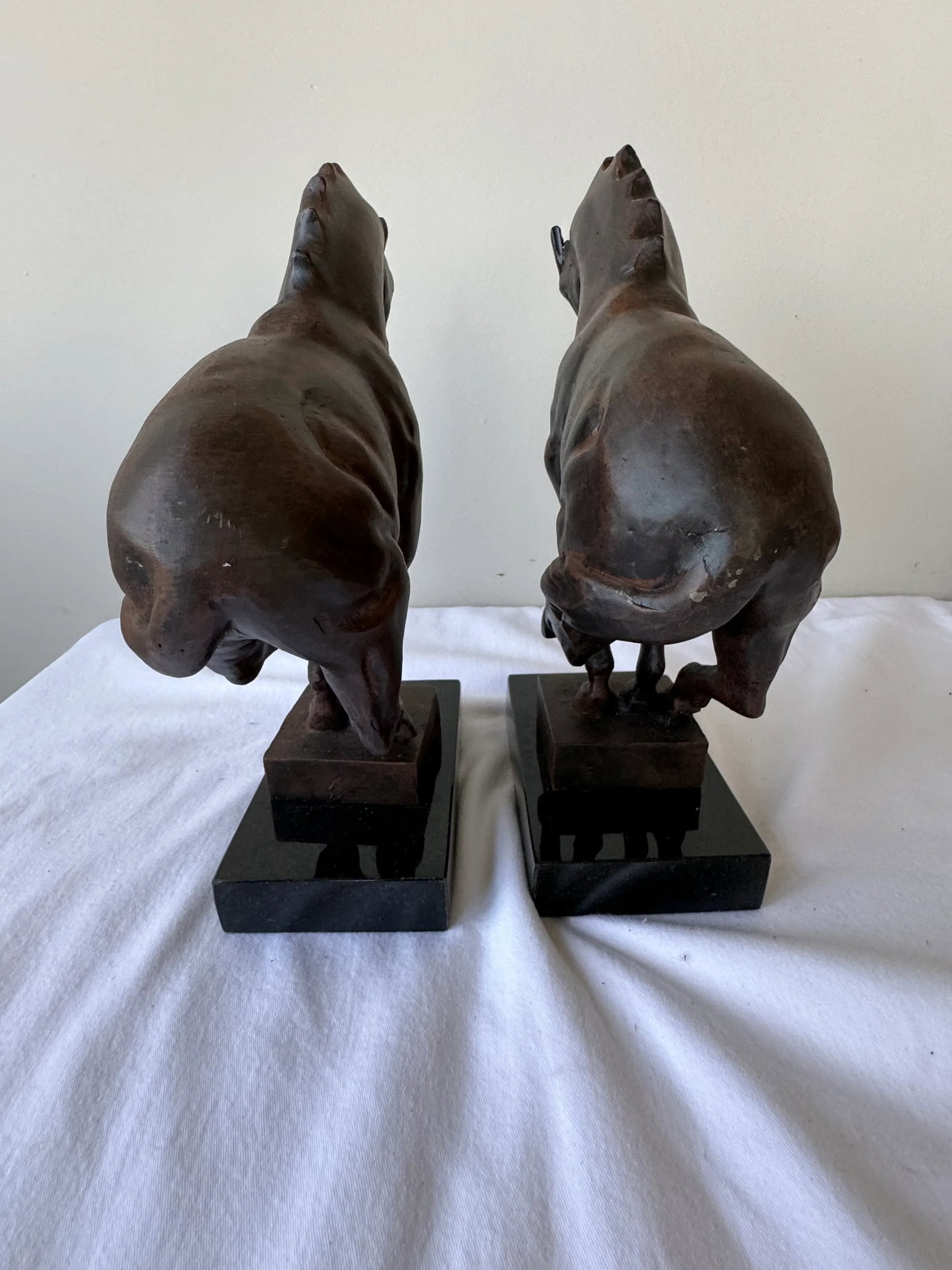 Pair of Global Views Cast Iron Horse Equestrian Bookends - 10