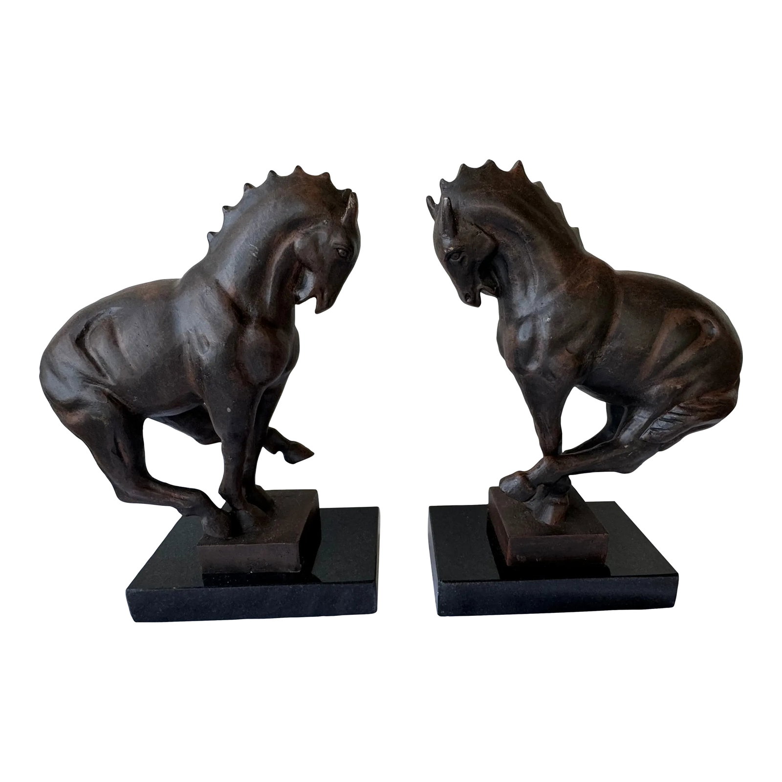 Pair of Global Views Cast Iron Horse Equestrian Bookends (1 of 12)