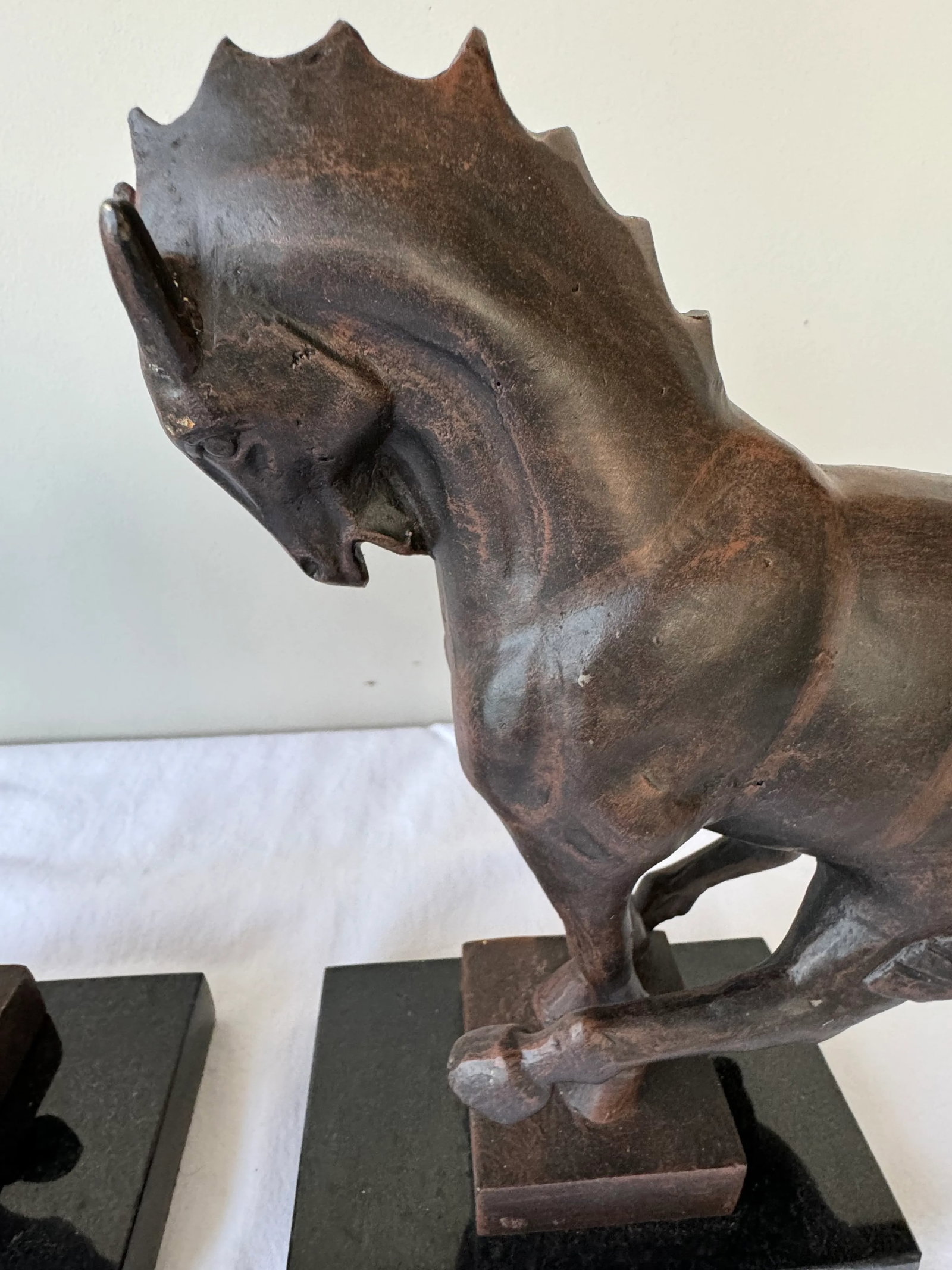 Pair of Global Views Cast Iron Horse Equestrian Bookends - 4