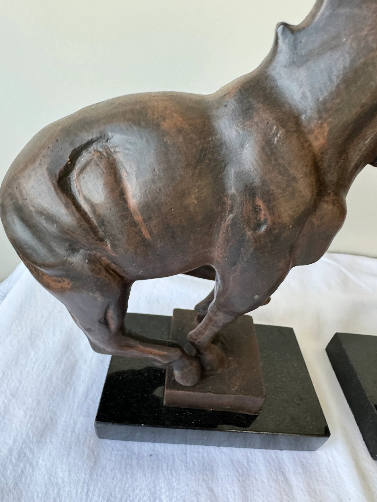 Pair of Global Views Cast Iron Horse Equestrian Bookends - 5