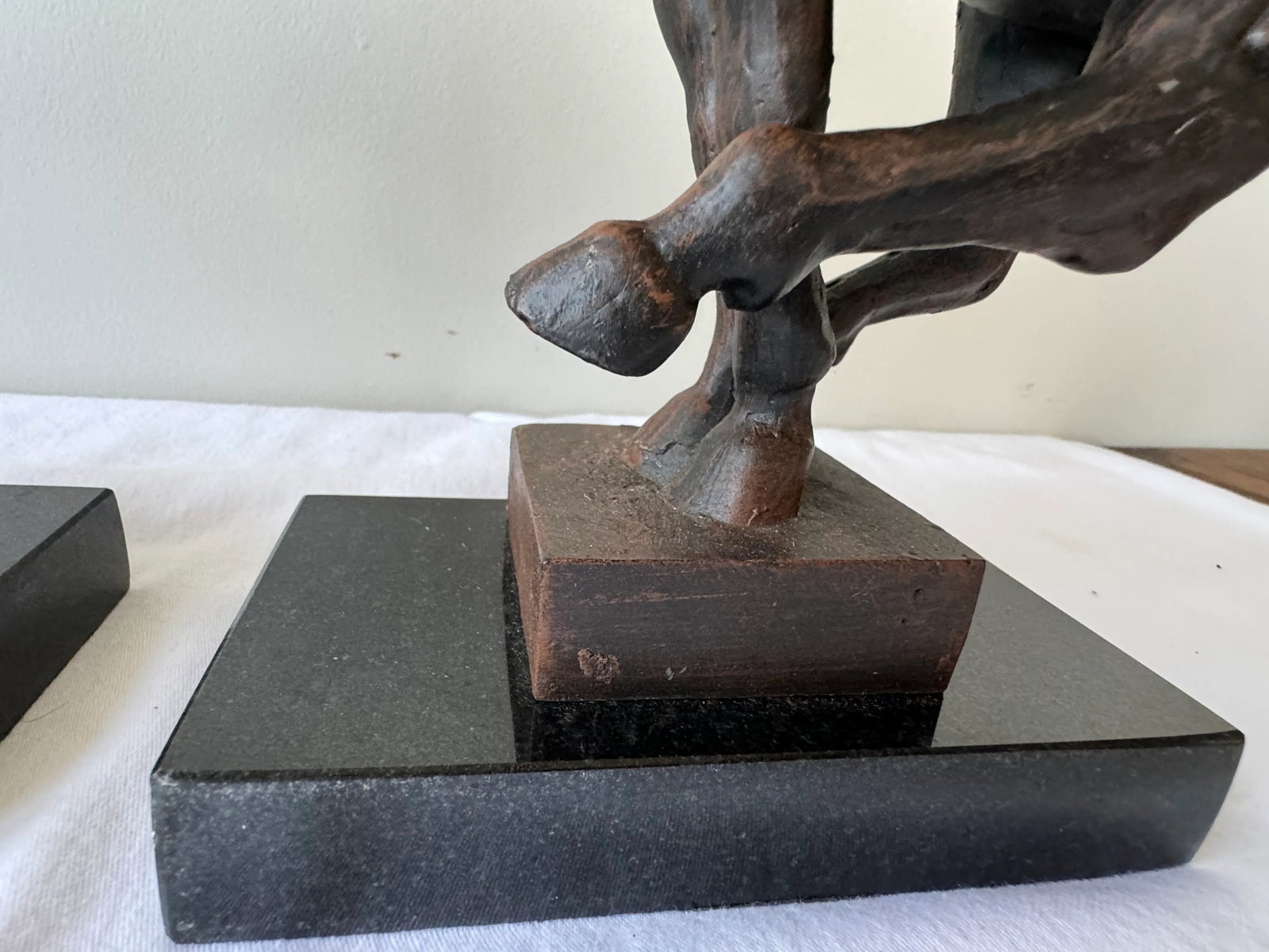 Pair of Global Views Cast Iron Horse Equestrian Bookends - 7