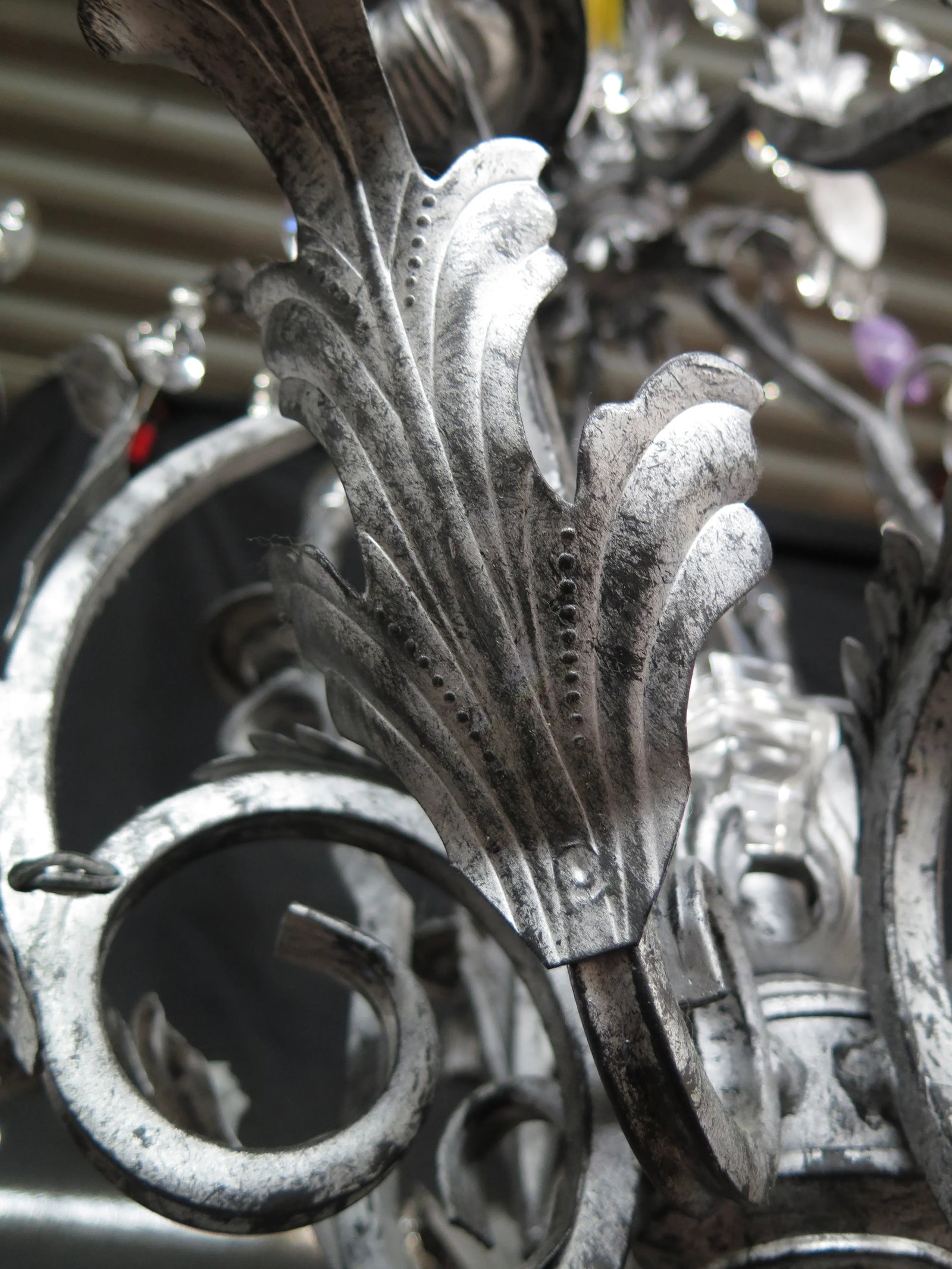 Decorator Amethyst Rock Crystal Chandelier - 5