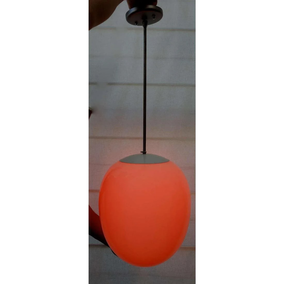 1960s Modern Egg Pendant Light - 4