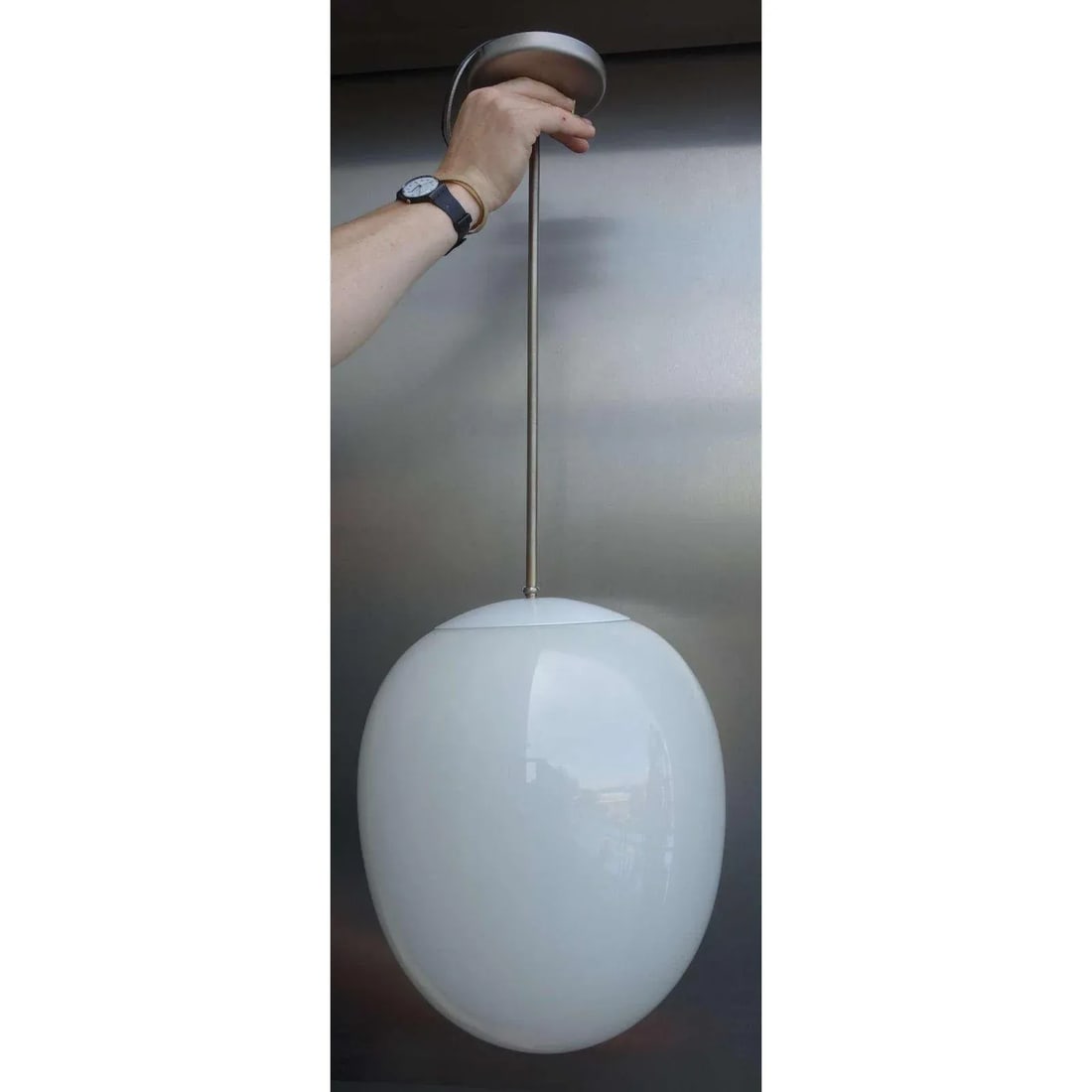 1960s Modern Egg Pendant Light - 5