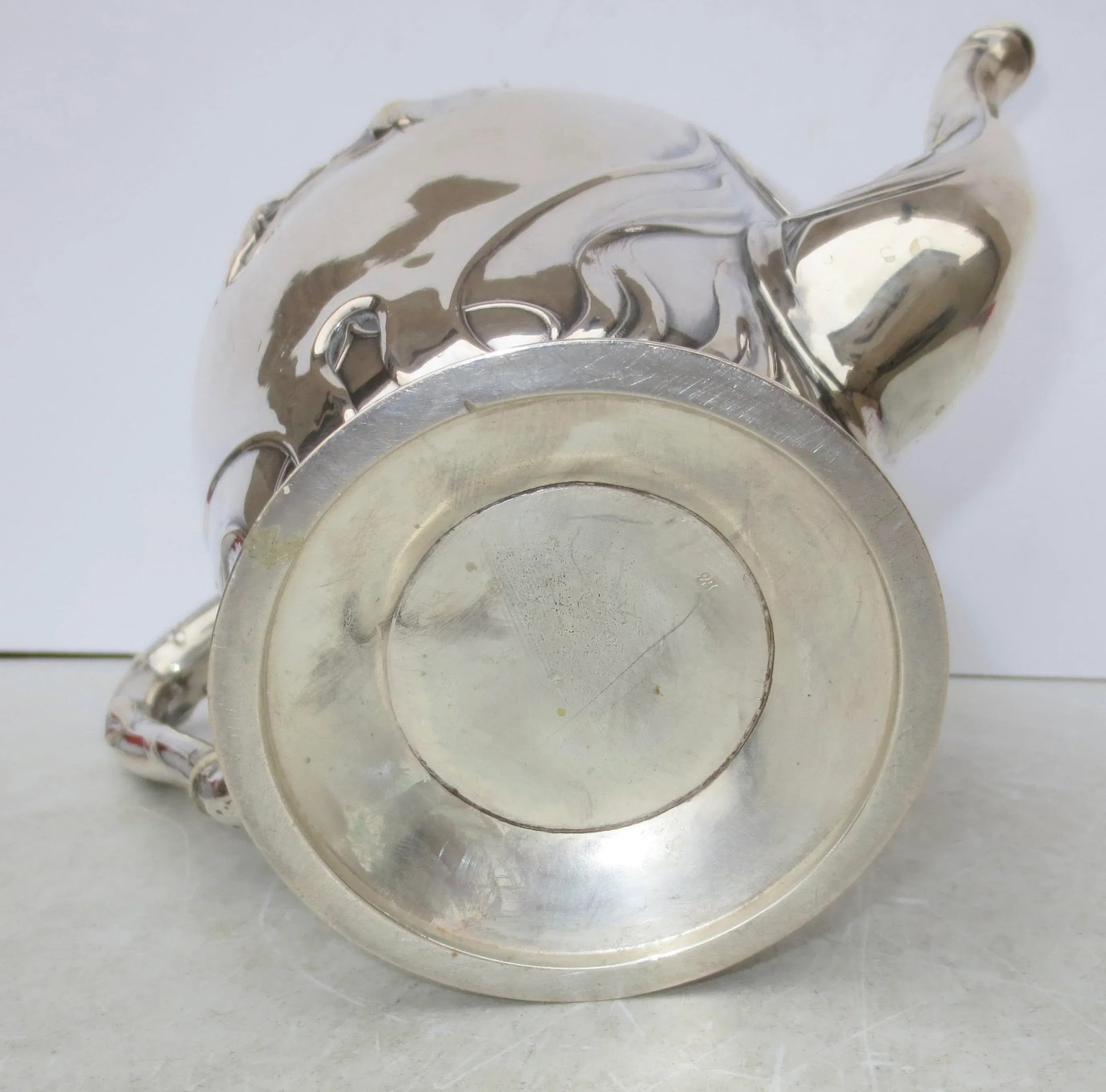 Silver-Plate Art Nouveau Tea Pot - 9