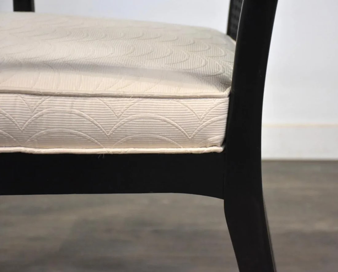 1970s Black Lacquer Dining Chairs - Set of 6 - 8