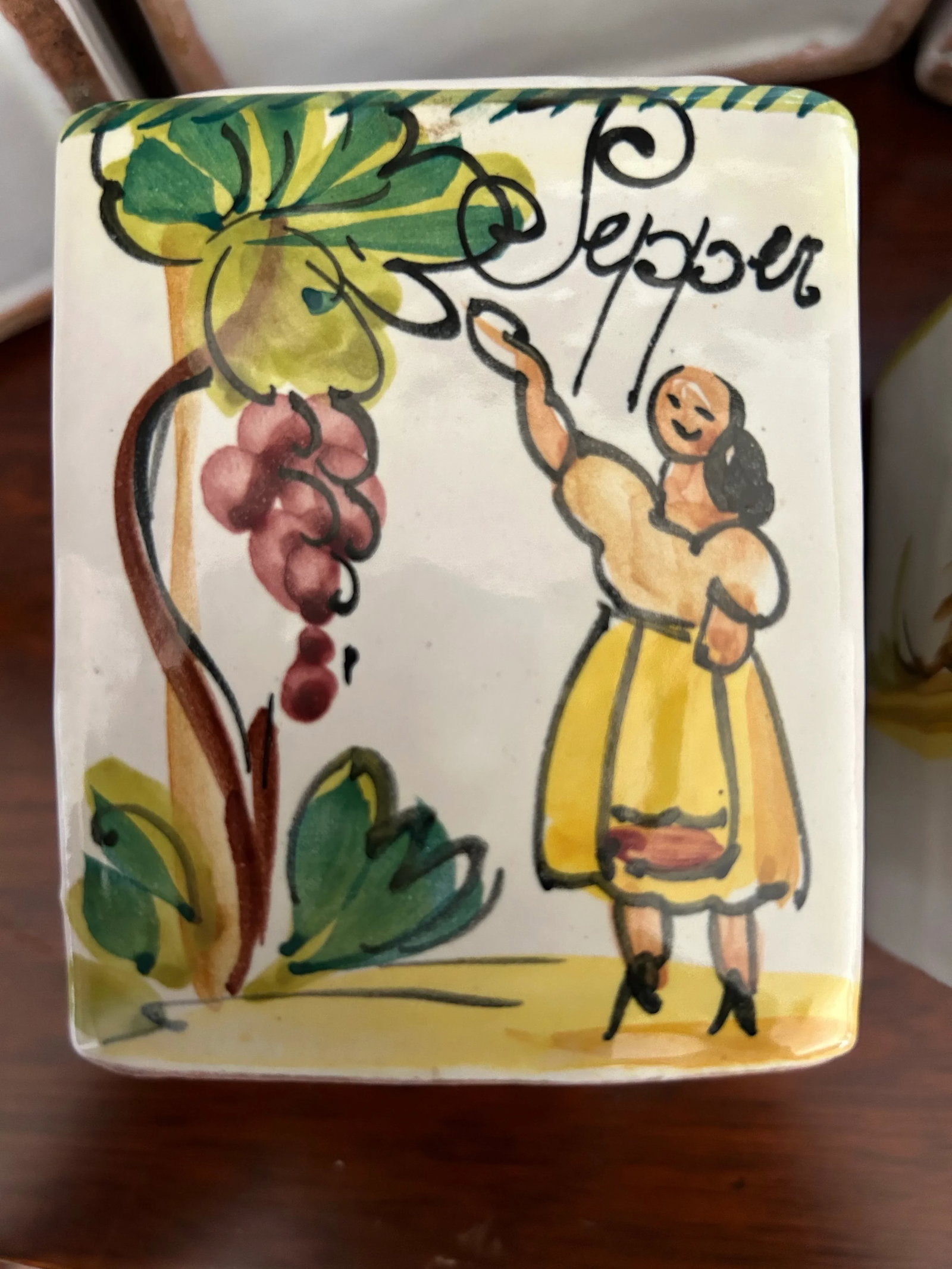 Vintage Italian Canister Set - 5 Piece Set - 6