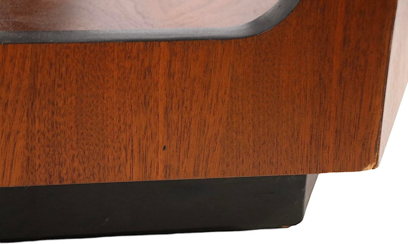 Mid Century Hexagonal Glass Top End Table by Lane Furniture C 1950/60's - 12
