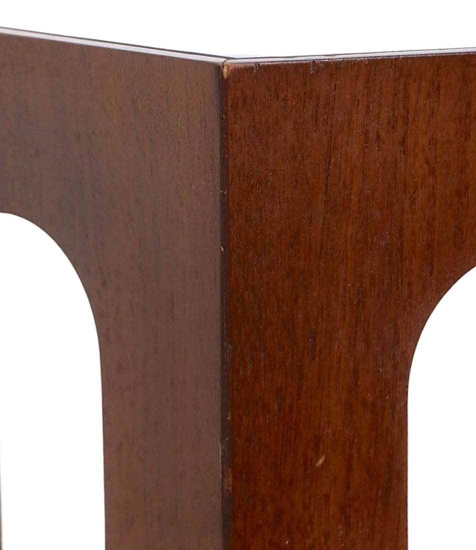 Mid Century Hexagonal Glass Top End Table by Lane Furniture C 1950/60's - 5