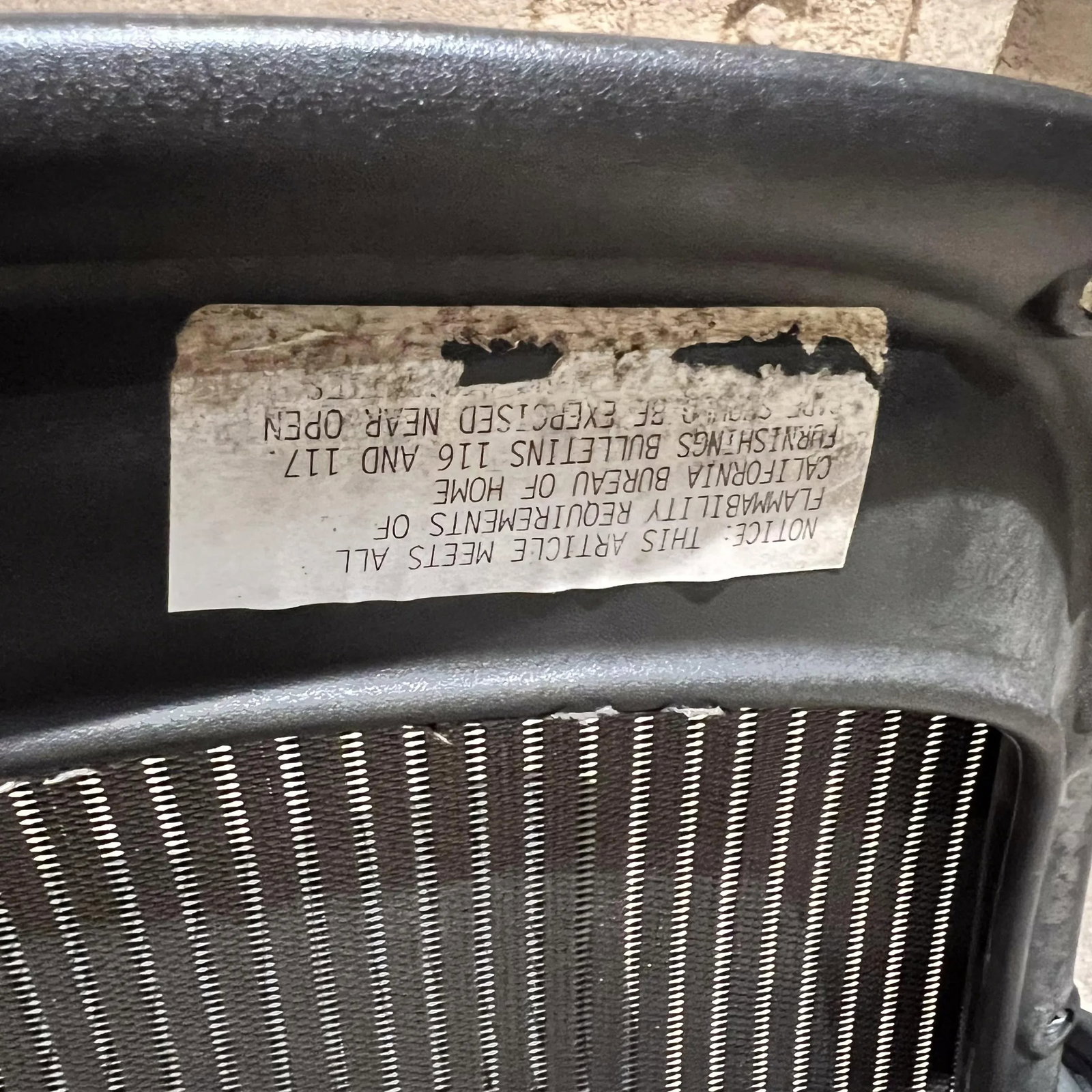Vintage Herman Miller Aeron Classic Stool Armless Chair - 10