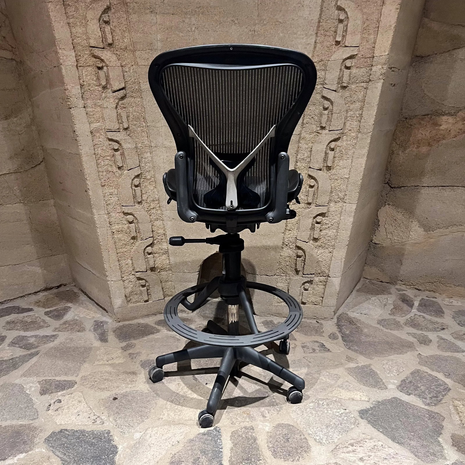 Vintage Herman Miller Aeron Classic Stool Armless Chair - 6