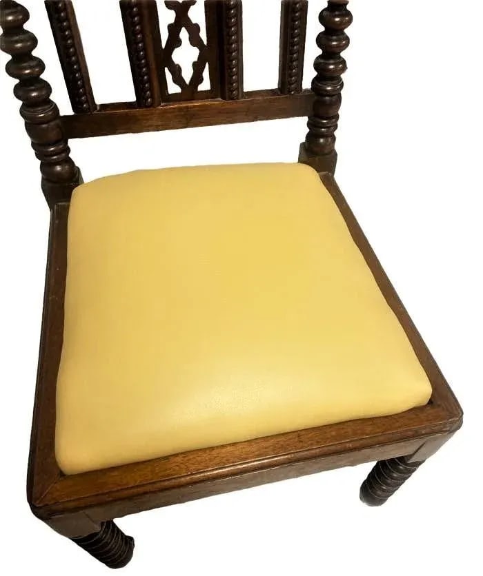 Late 19th Century Mahogany Gothic Revival Accent Chairs - a Pair - 4