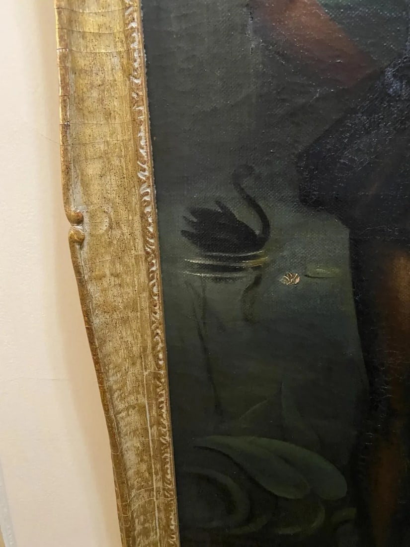Black Swans Painting by June Cameron Circa 70s' - 9